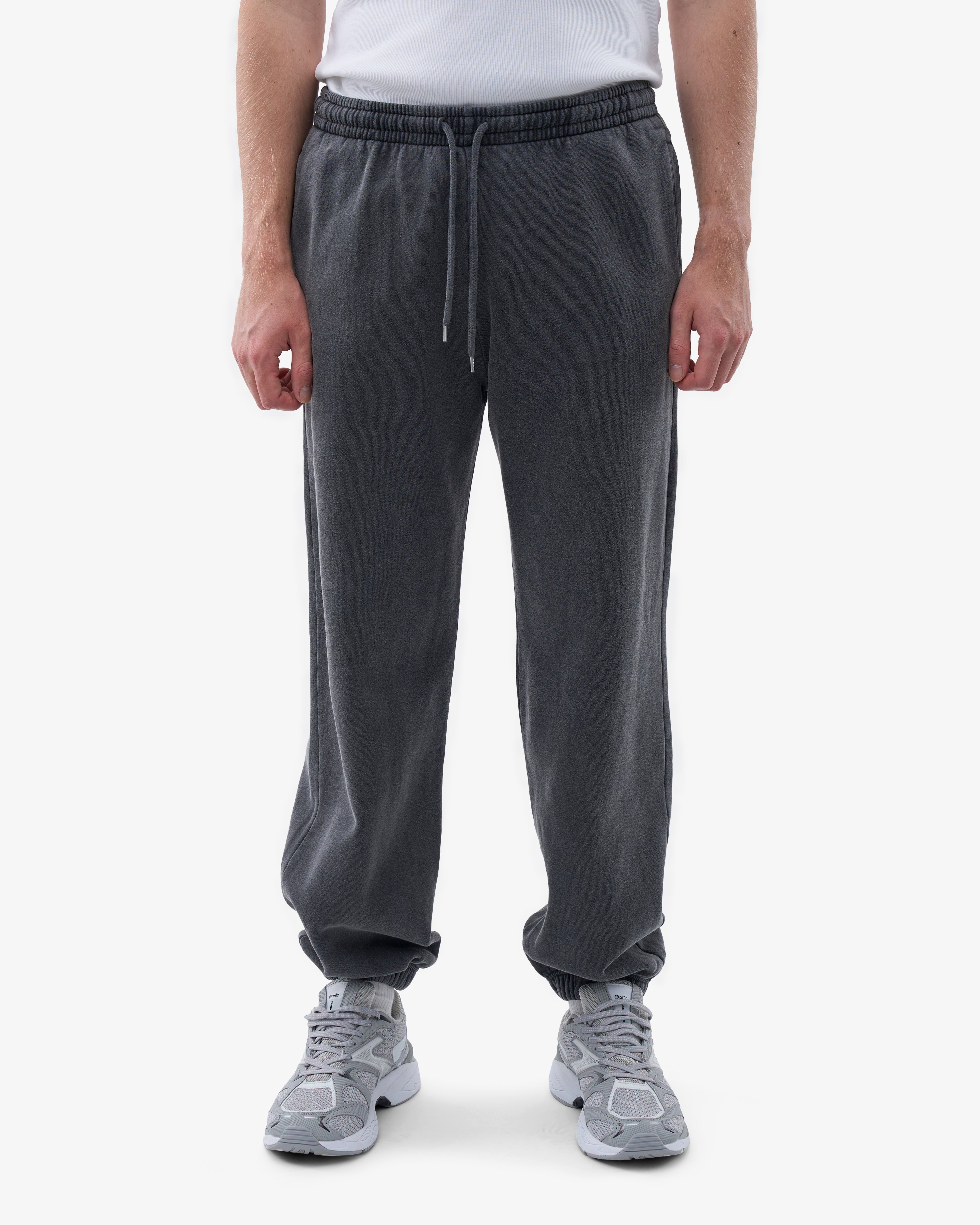 Organic Relaxed Sweatpants for Women - Soft Faded Black Jogger Pants | Lounge, Yoga & Home Wear | Comfortable Casual Pants for Relaxing & Running Errands