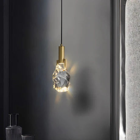 Modern Crystal Pendant Light - Elegant Ceiling Fixture for Dining Room, Kitchen Island & Bedroom Decor | Dimmable LED Chandelier Lighting