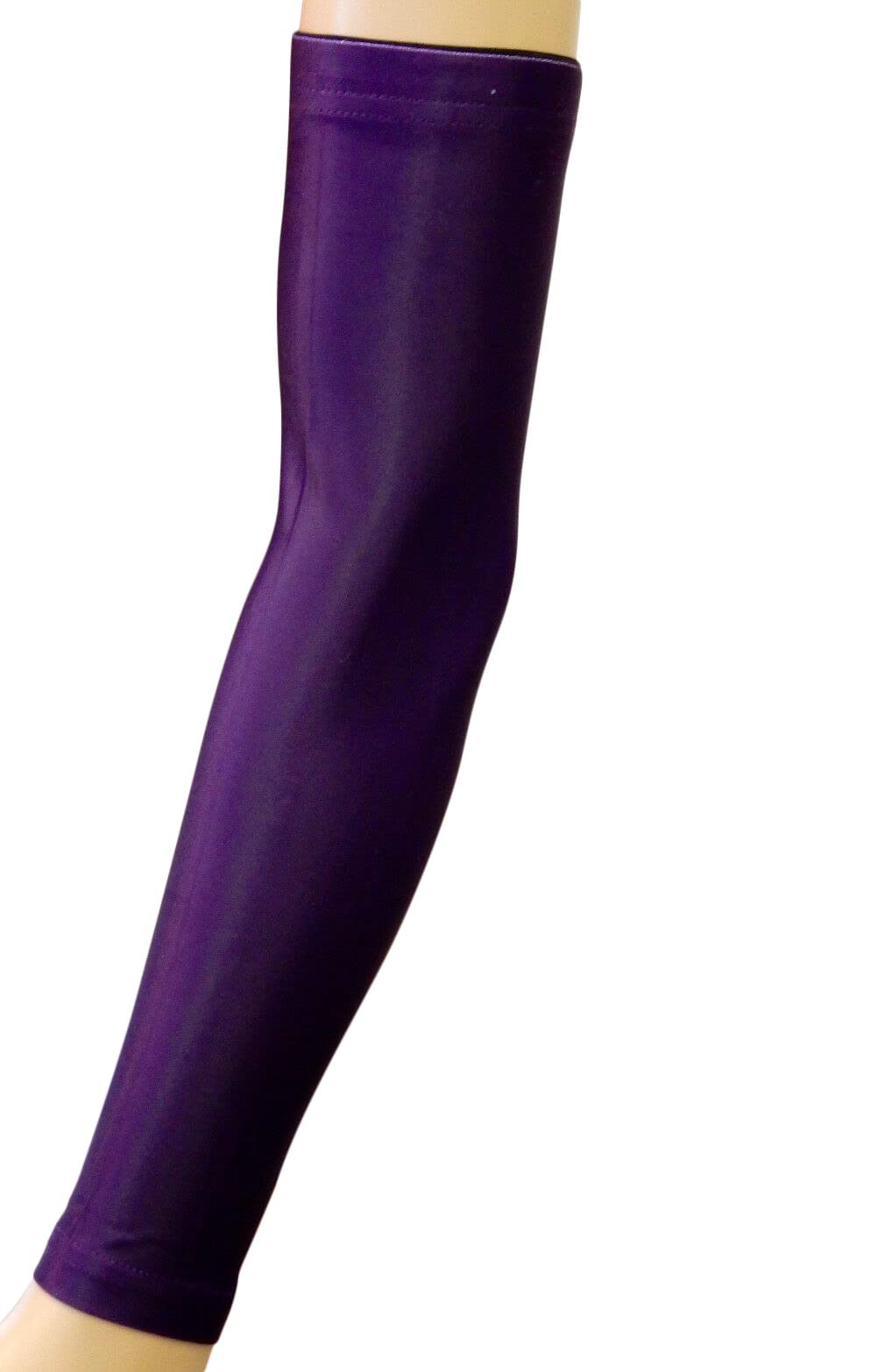 SportsFarm Youth & Adult Solid Color Moisture Wicking Compression Arm Sleeves - UV Protection for Running, Basketball, Cycling & Outdoor Sports