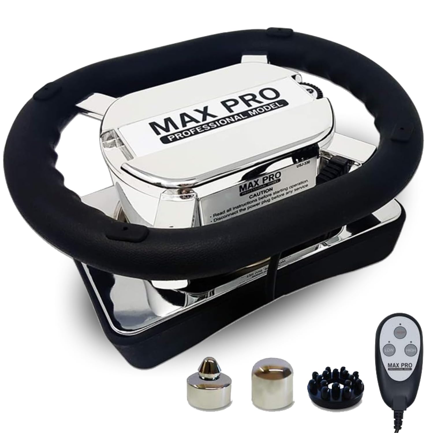 Daiwa Felicity Max Pro Chiropractic Massager - Handheld Deep Tissue Massager with Large Vibrating Pad, 5 Variable Speed Settings for Back, Neck & Muscle Pain Relief - Perfect for Home Use, Office Relaxation & Post-Workout Recovery