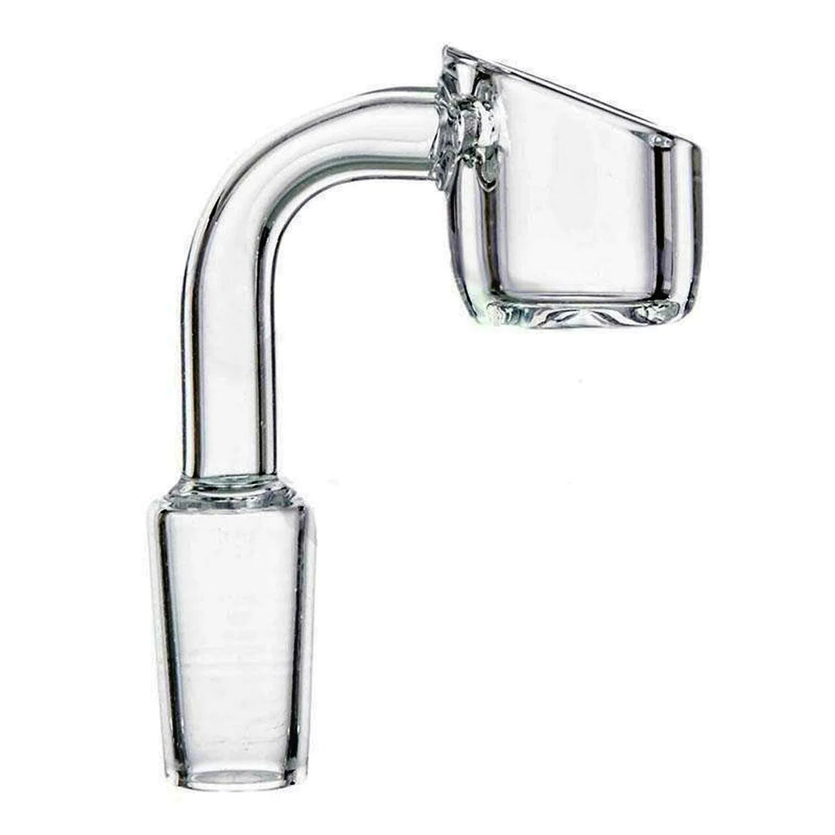 14mm 90 Degree Male Quartz Banger for Dab Rigs - Premium Thick Glass Nail for Concentrates & Essential Oils - Perfect for Dabbing Enthusiasts & Oil Lovers