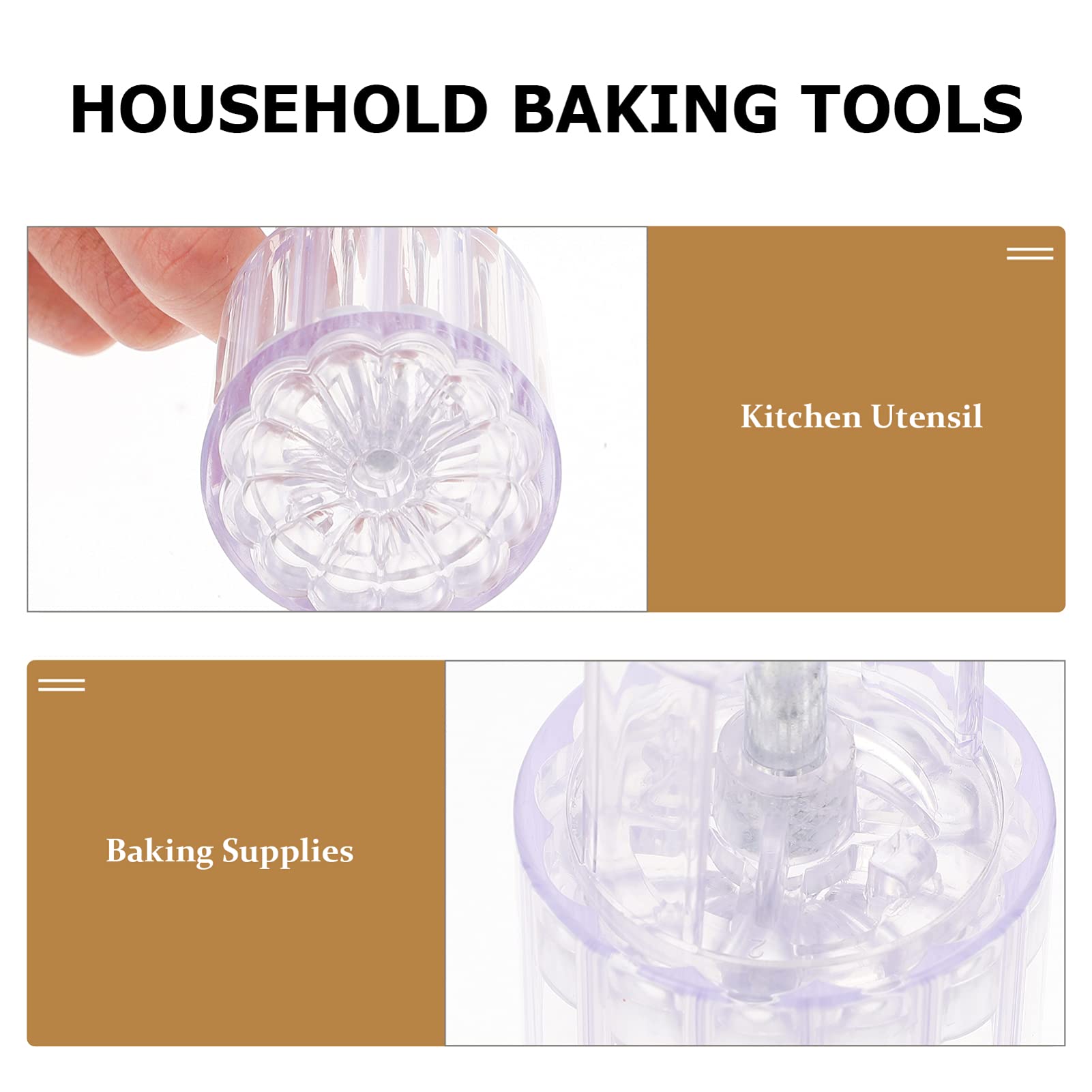 Premium Mooncake Molds Set - 6-Piece DIY Baking Tools for Mooncakes, Pastries & Desserts | Non-Stick Kitchen Baking Supplies | Perfect for Mid-Autumn Festival, Home Baking & Gift Making