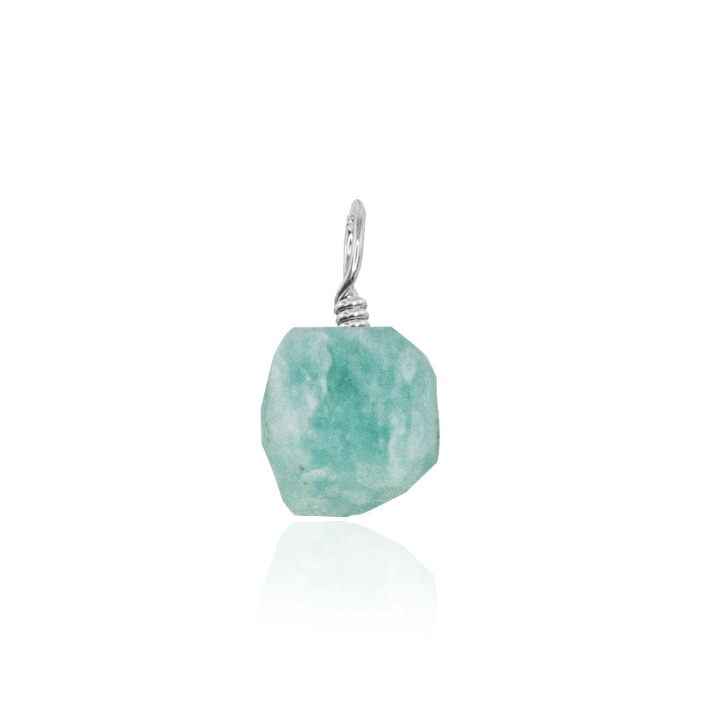 Natural Amazonite Crystal Pendant Necklace - Healing Stone Jewelry for Women, Spiritual Protection & Stress Relief - Perfect for Meditation, Yoga & Everyday Wear