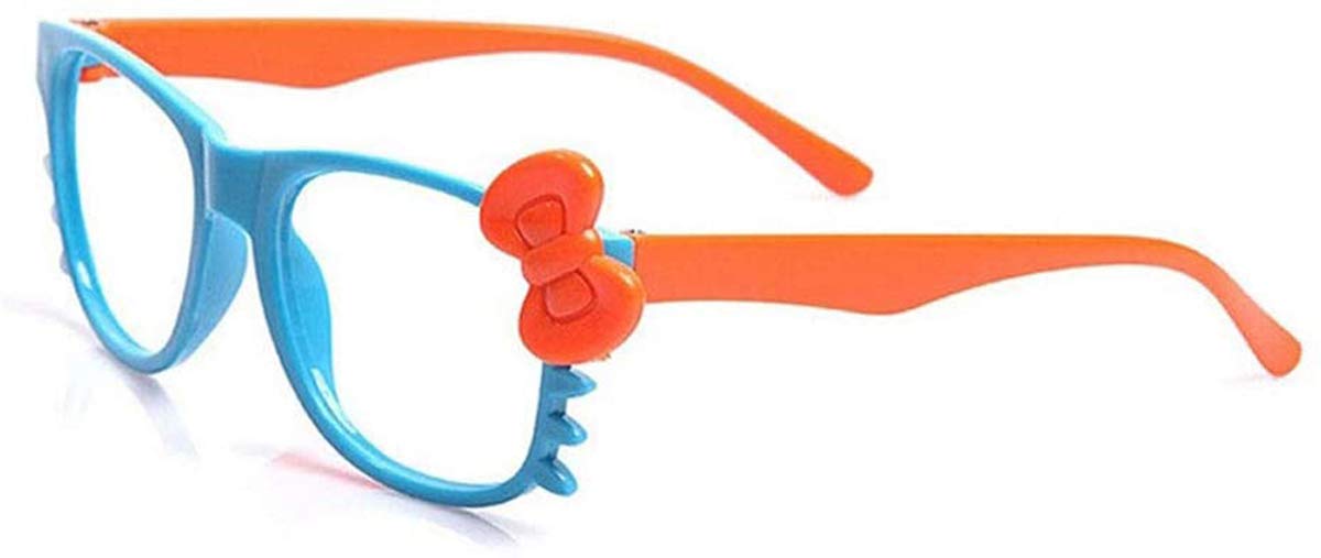 Fodattm 6-Pack Kids Cute Bowknot Glasses Frames - Lens-Free Nerdy Retro Style for Halloween, Costume Parties & Dress-Up Play