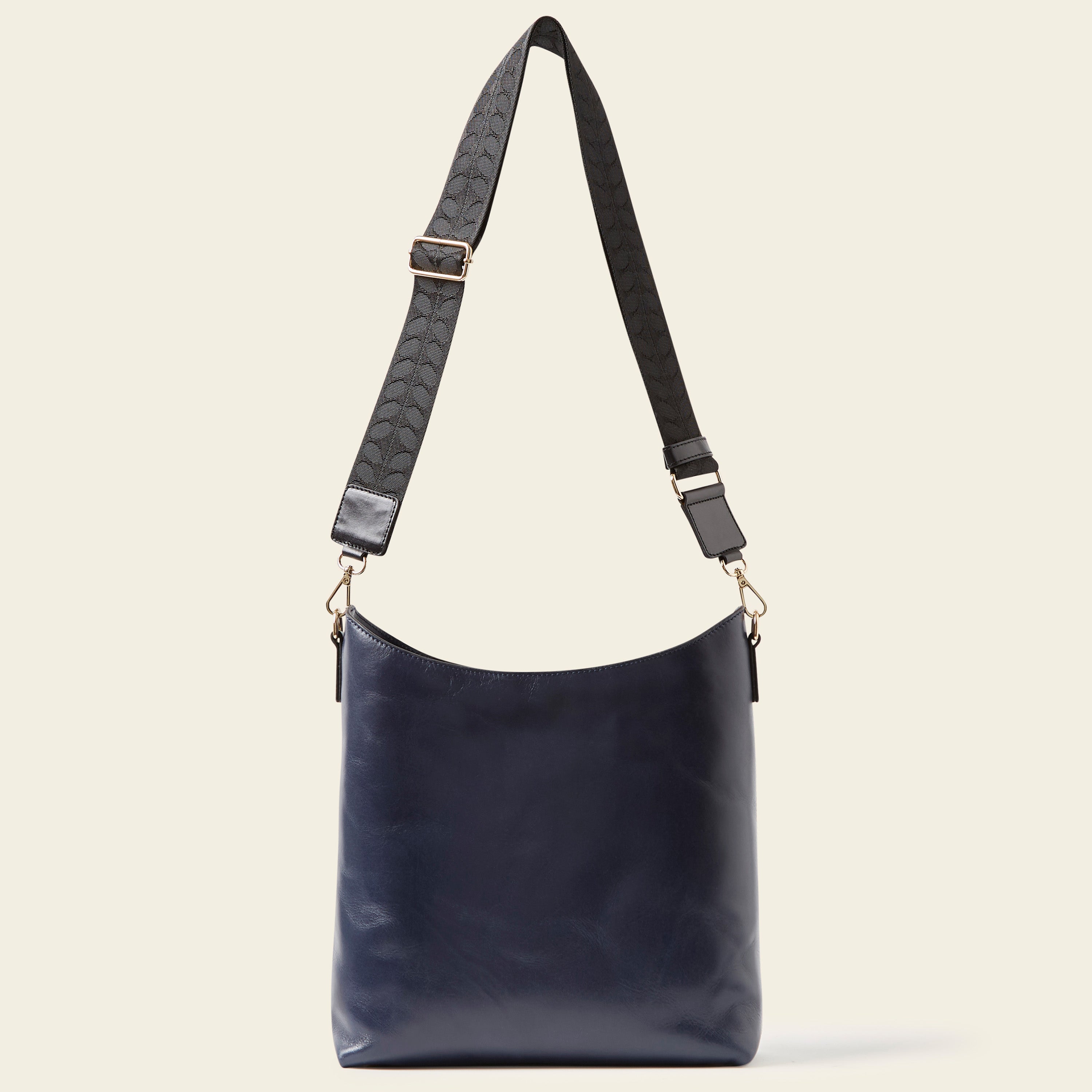 Carrymax Bucket Bag Navy Puzzle Flower Print - Stylish Crossbody Shoulder Bag for Women - Perfect for Travel, Shopping & Everyday Use
