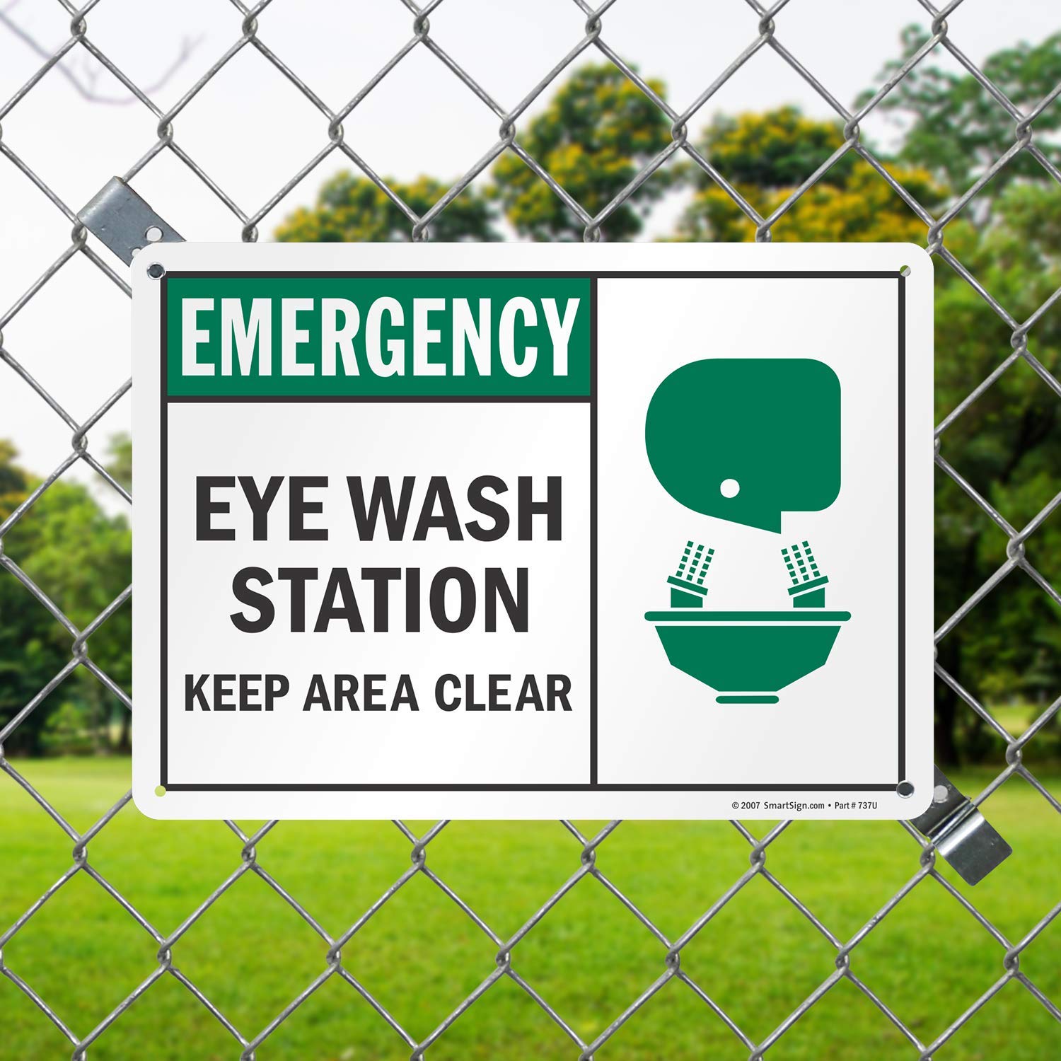 Emergency Eye Wash Station Sign - 10