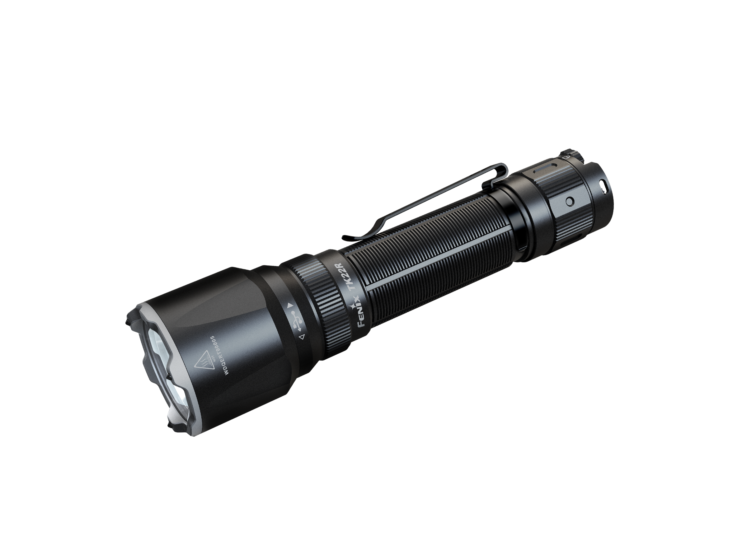 Fenix TK22R Rechargeable Tactical Flashlight - 2000 Lumens, USB-C Charging, IP68 Waterproof for Outdoor, Camping, Hunting & Emergency Use