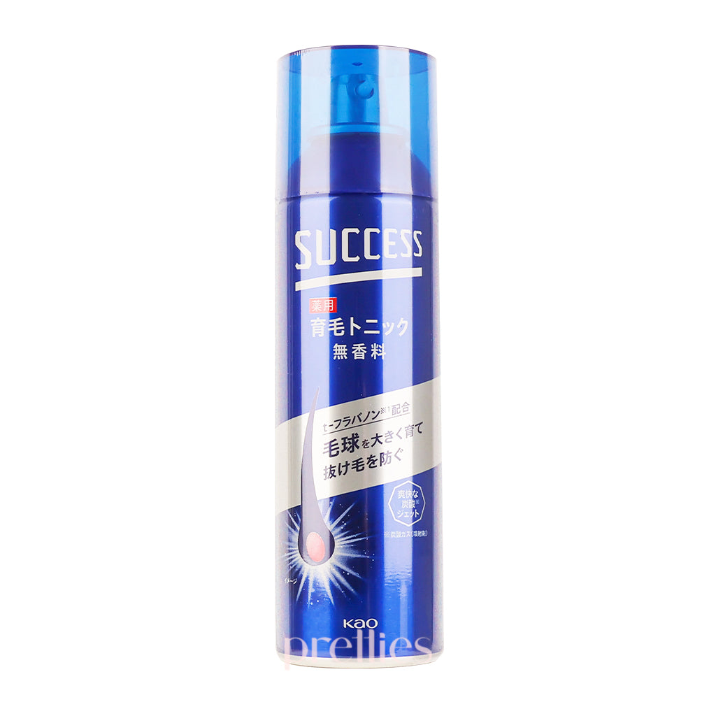 KAO SUCCESS Hair Growth Tonic 180g - Fragrance-Free Treatment for Thicker, Healthier Hair | Perfect for Daily Scalp Care & Hair Regrowth Routine