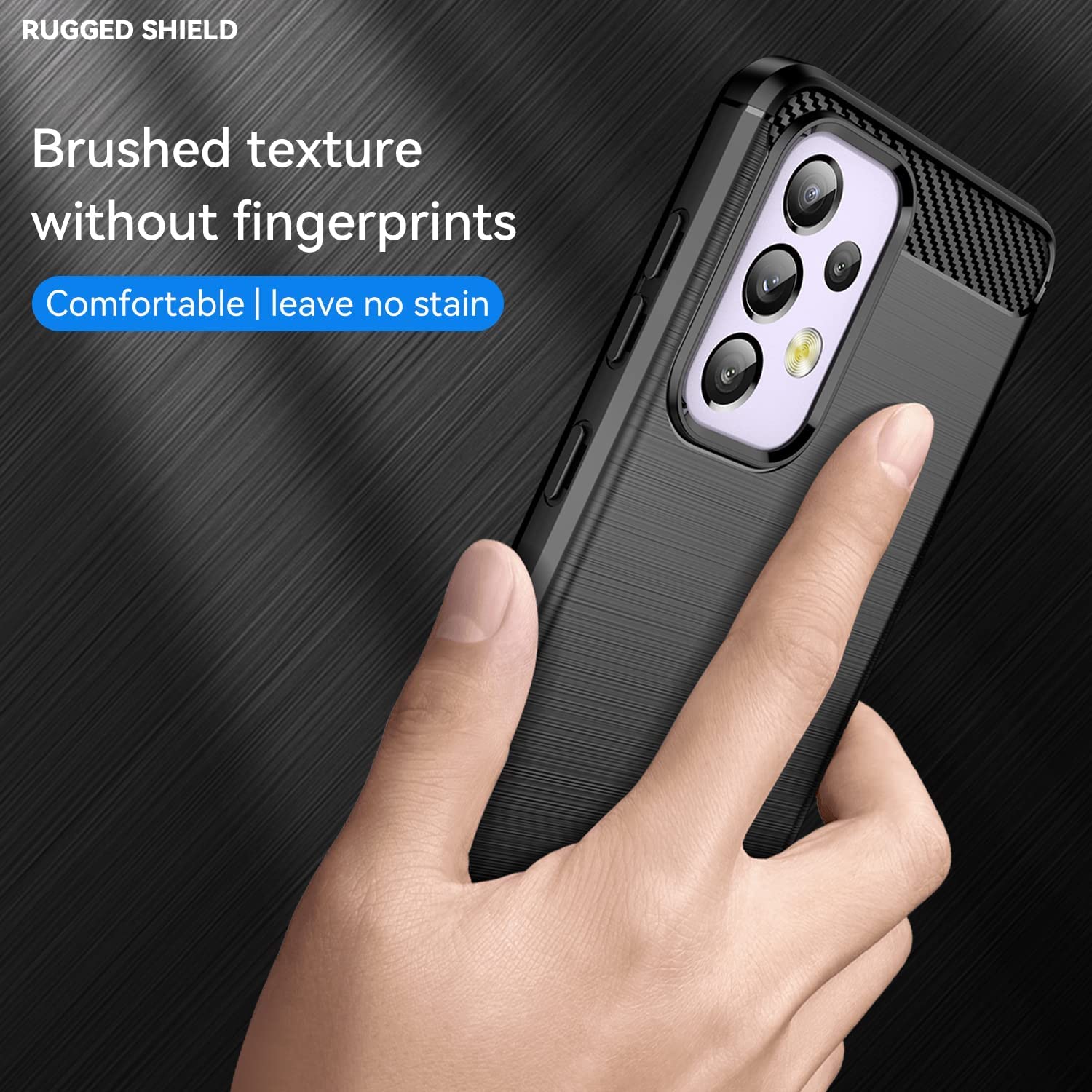 Slim Protective Case for Samsung Galaxy A33 5G - Lightweight Flexible TPU with Carbon Fiber Design (Black) | Perfect for Everyday Use, Work & Travel