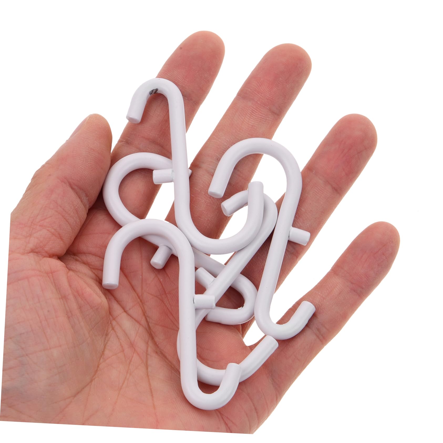 BELLIFFY 5-Pack White D-Shaped Pegboard Hooks - Heavy Duty Wall Mount Storage Hooks for Garage, Bedroom & Kitchen Organization - Perfect for Hanging Tools, Utensils & Home Decor