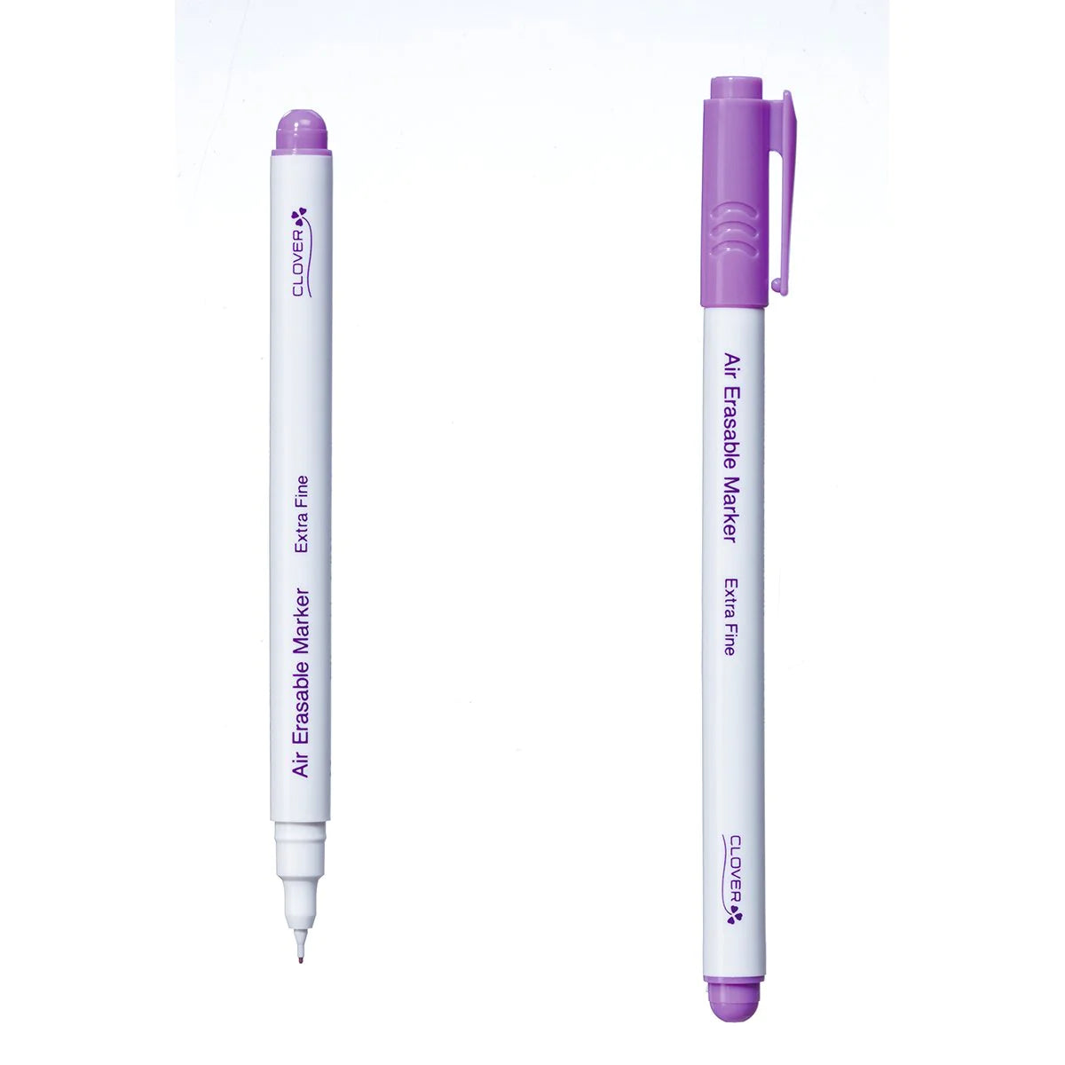 Clover Air Erasable Marker - Extra Fine Tip Purple - Perfect for Whiteboards, Glass, and Smooth Surfaces - Ideal for Office, Classroom & Home Use