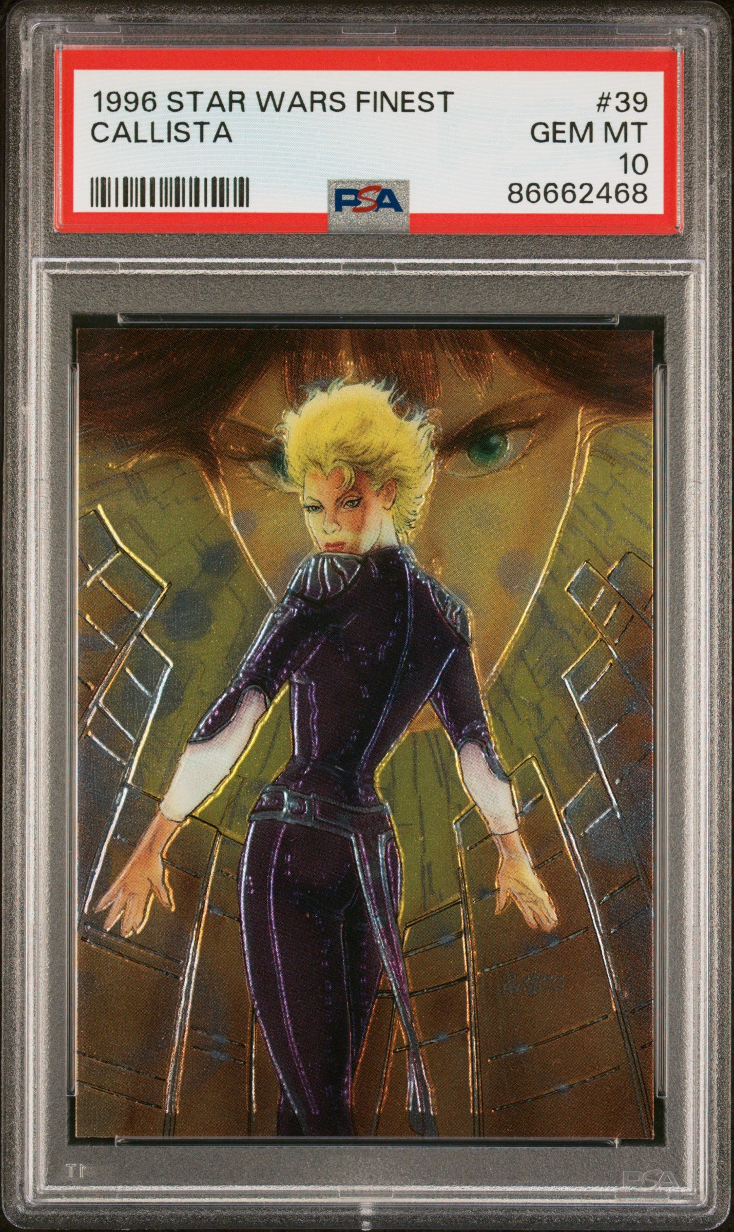 1996 STAR WARS FINEST CALLISTA #39 PSA 10 Graded Trading Card - Rare Collectible for Fans & Investors | Perfect for Display, Gifts & Star Wars Memorabilia Collections