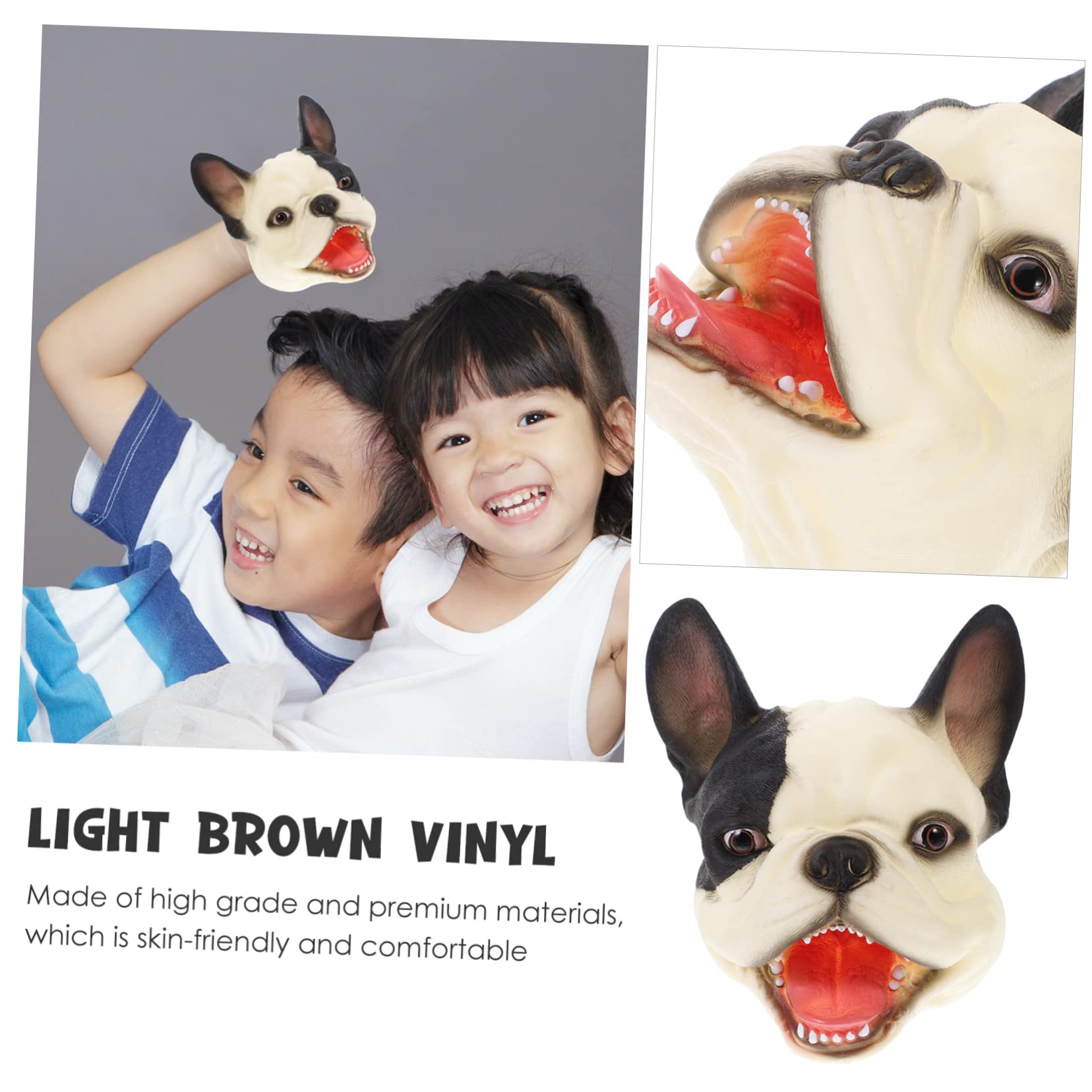 BESTonZON 5-Piece Hand Puppet Set - Plush Pig Puppet Toys for Kids, Interactive White Vinyl Animal Hand Puppets for Storytelling & Role Play - Perfect for Classroom, Daycare & Family Fun Activities