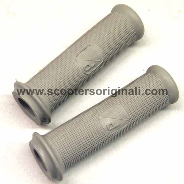 Vespa 21mm Grey Handgrips Pair - Compatible with VBB, VNB, GS160 Models - Perfect for Scooter Comfort & Style Upgrades