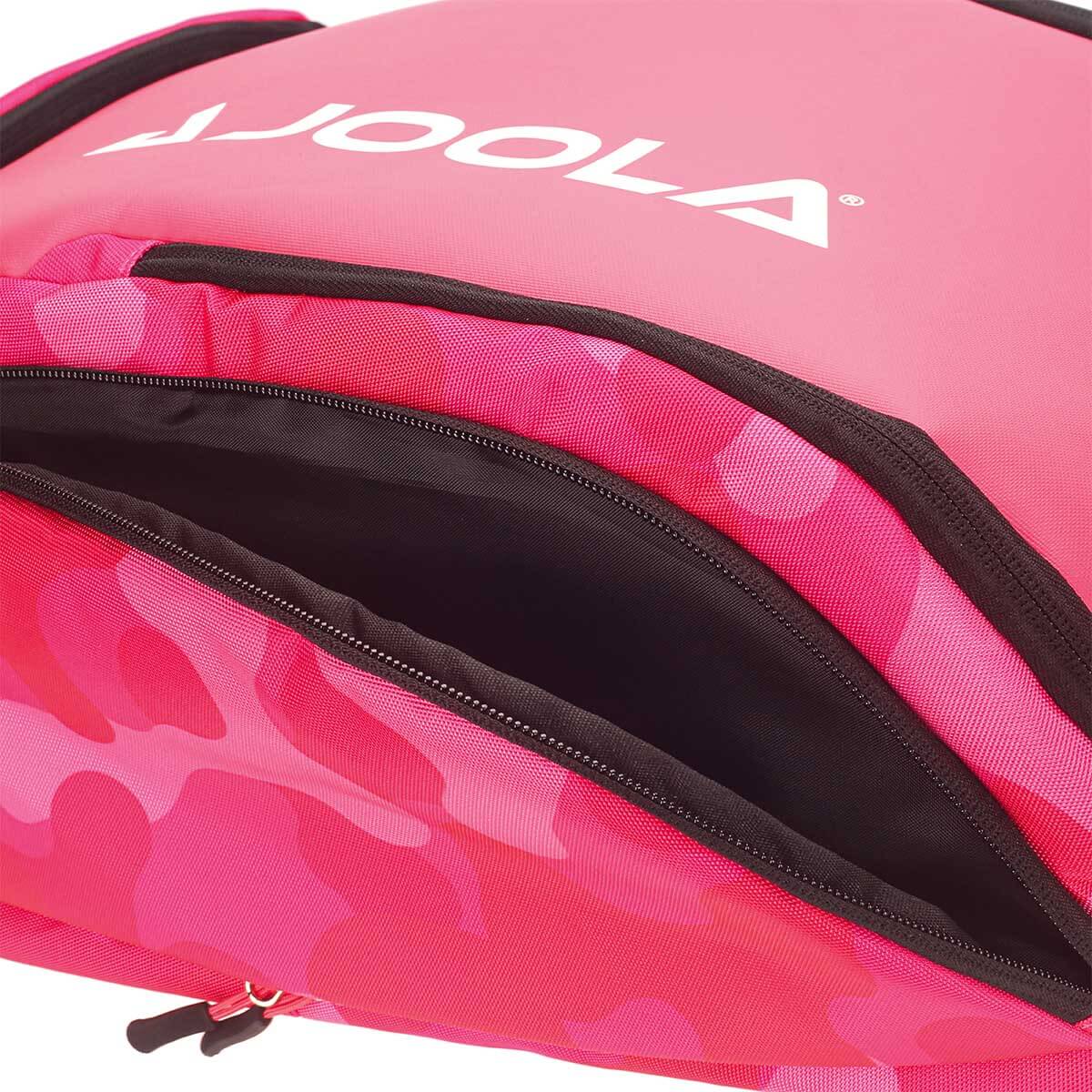 JOOLA Vision II Deluxe Table Tennis Backpack for Paddles & Balls - Pink | Premium Ping Pong Equipment Storage | Perfect for Tournaments & Practice Sessions