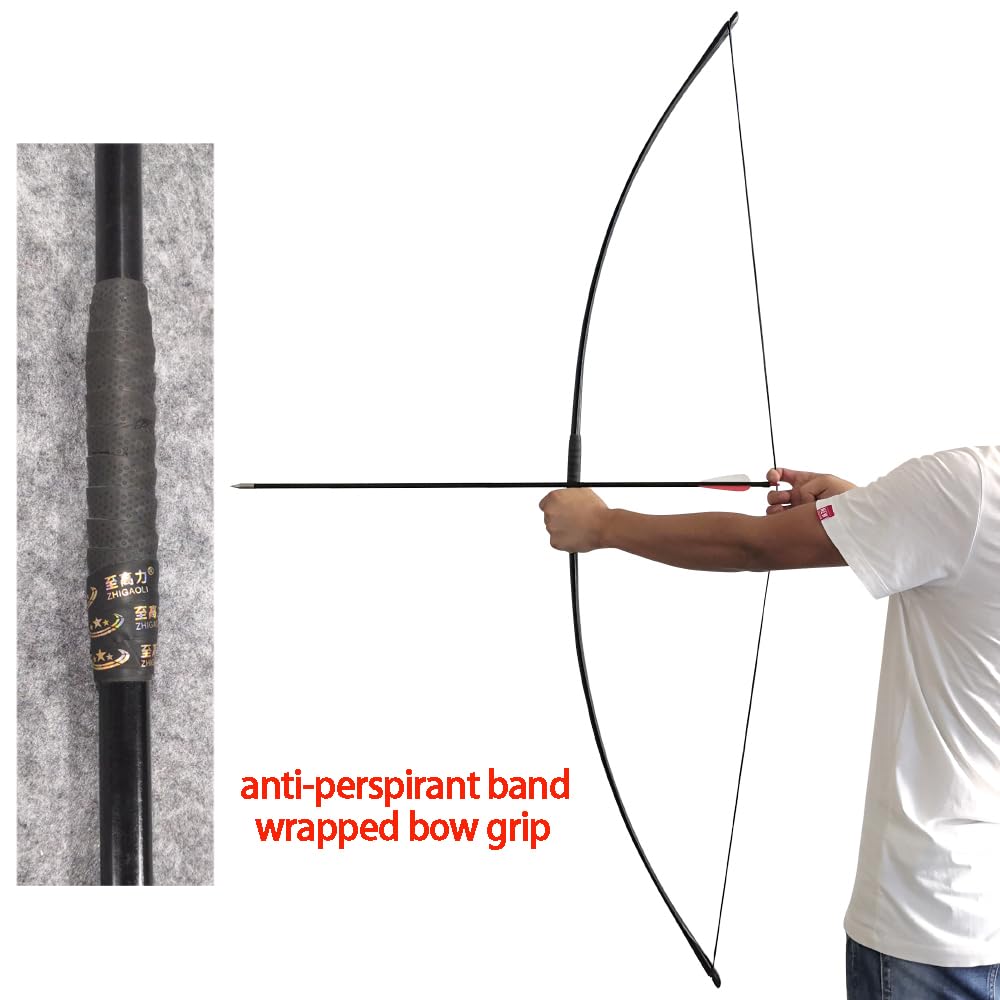 ZSHJGJR 66-Inch Traditional English Longbow | 25-150LBS Recurve Hunting Bow | Right/Left Handed | One-Piece Straight Bow for Outdoor Hunting, Target Practice & Archery Training | Perfect for Beginners & Professional Archers