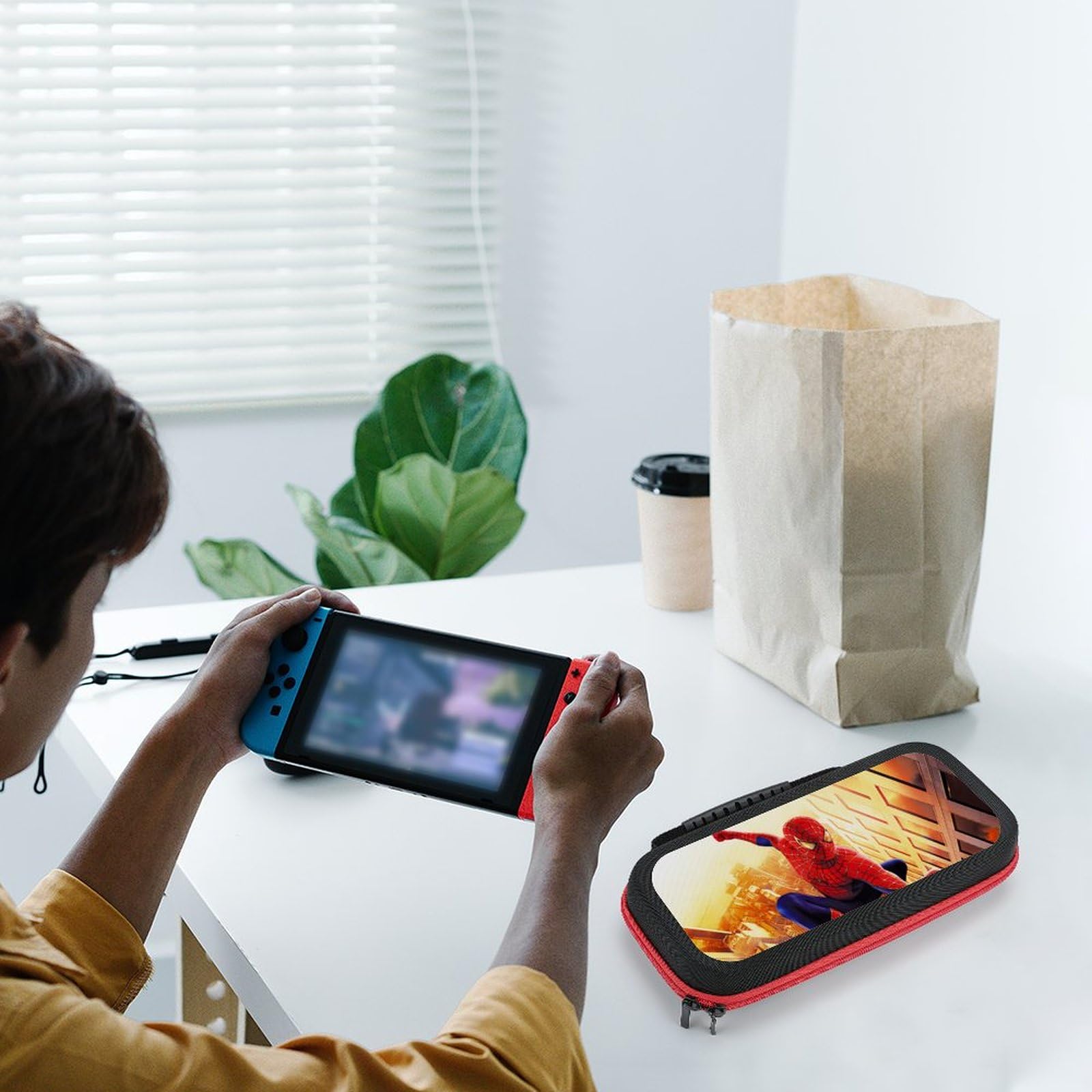 Premium Protective Case for Nintendo Switch & Switch OLED - Durable Travel Carrying Case with Extra Storage Space | Perfect for Gaming On-The-Go, Travel Protection & Accessory Organization (Style 4)