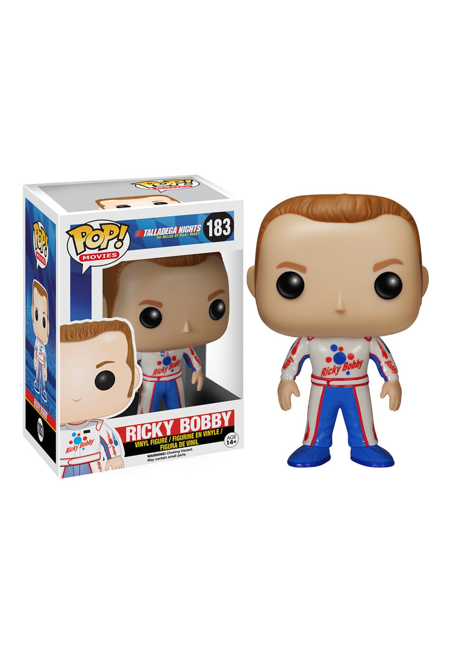 Funko POP Movies: Talladega Nights - Ricky Bobby Collectible Vinyl Figure | NASCAR Movie Merchandise | Perfect for Display, Gifts, and Pop Culture Collections