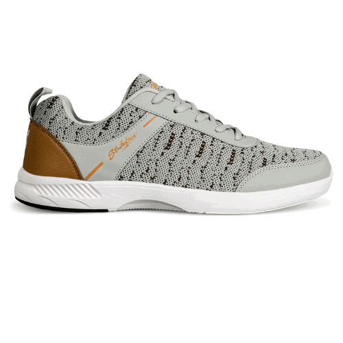 KR Strikeforce Flyer Mesh Lite Grey/Tan Men's Athletic Bowling Shoes - Lightweight Comfort for Competitive Play & League Nights