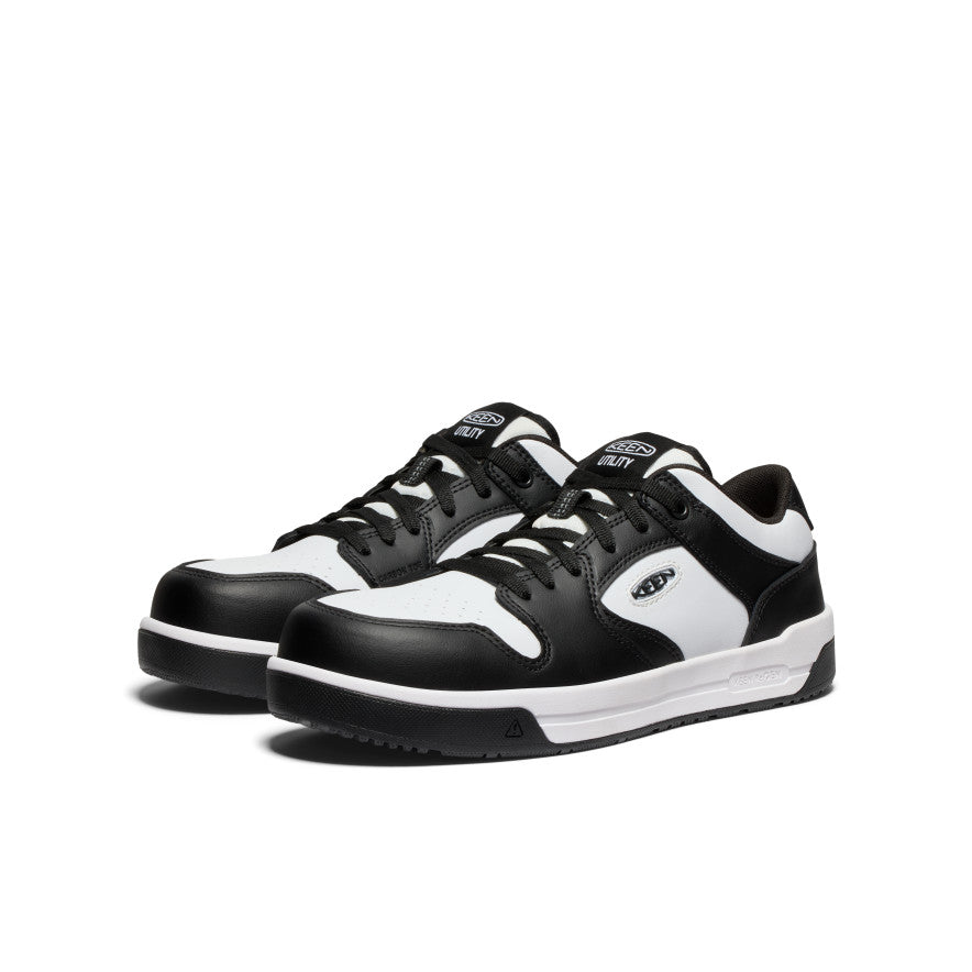 Men's Overton Carbon Toe Work Shoes - Star White & Black - Durable Safety Shoes for Construction, Warehouse & Industrial Work