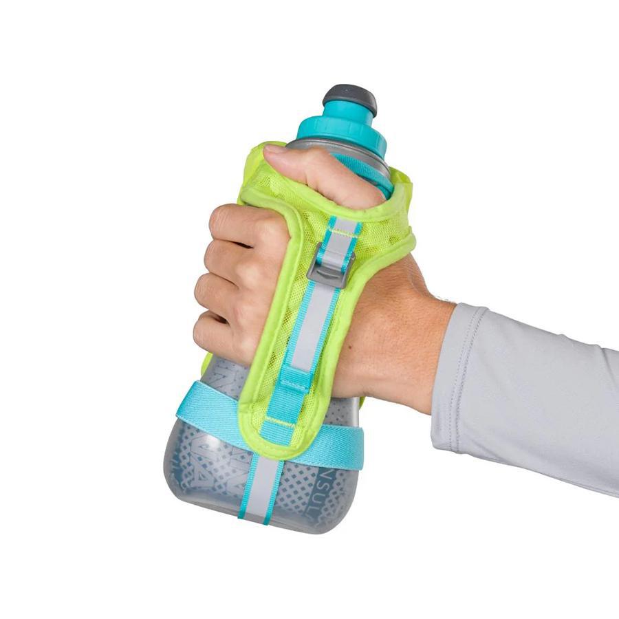QuickSqueeze Plus 18oz Insulated Handheld Water Bottle - Leakproof & Durable for Gym, Hiking, Travel & Outdoor Activities
