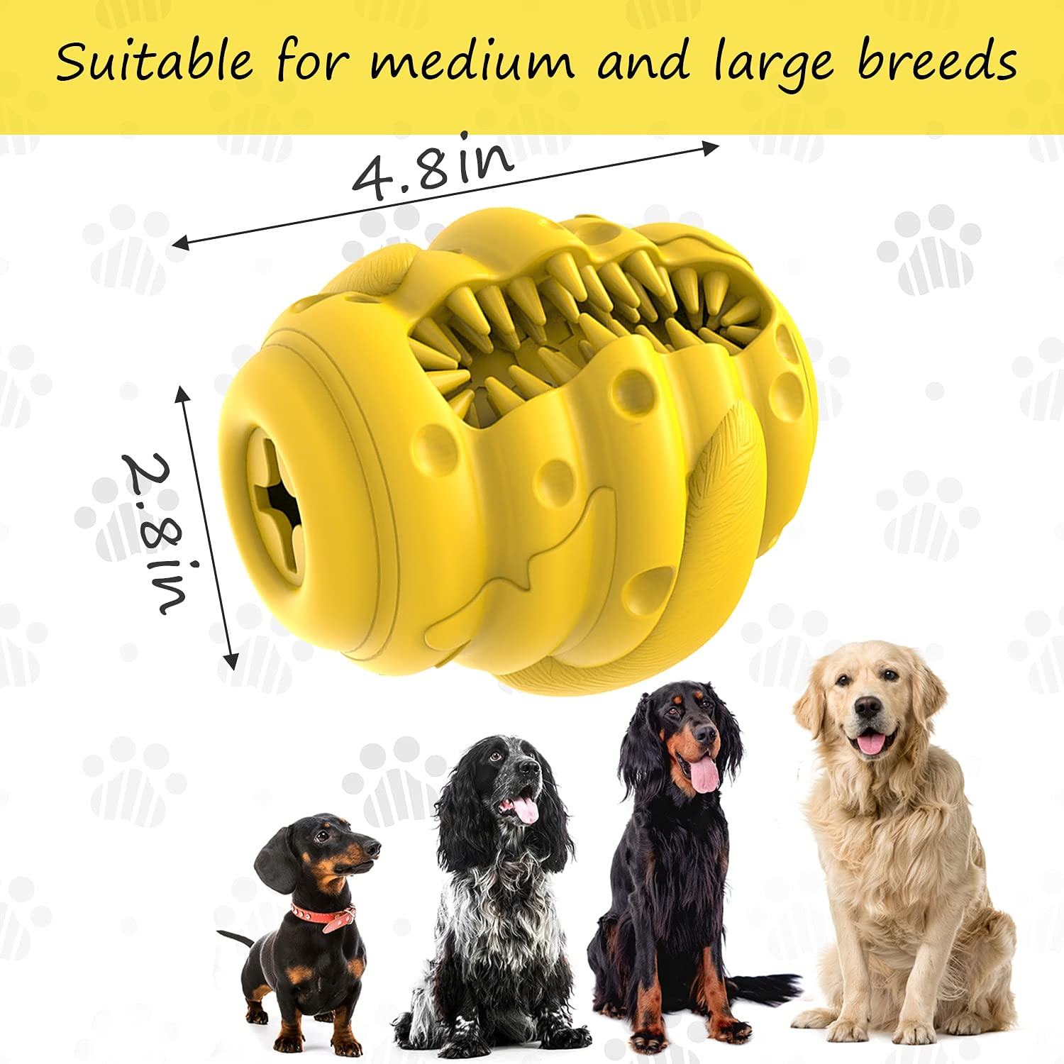 Indestructible Dog Chew Toys for Aggressive Chewers - Durable Large Breed Dog Toys with Slow Feeder & Interactive Features - Perfect for Teething, Boredom Relief, and Training Sessions