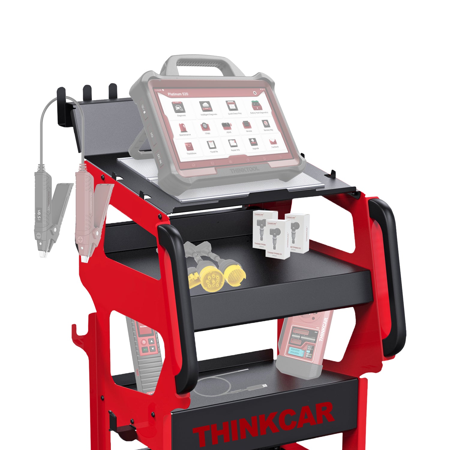 THINKCAR Rolling Tool Utility Storage Cart - Heavy Duty Mobile Tool Organizer for Mechanics & DIY Enthusiasts | Perfect for Garage, Workshop & Auto Repair Shops