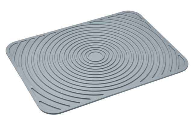 Flexible Draining Mat for Kitchen & Bathroom - Non-Slip Silicone Drying Rack for Dishes, Utensils & Cosmetics | Quick-Dry, Odor-Resistant & Easy to Clean | Perfect for Sink, Countertop & Shower Use