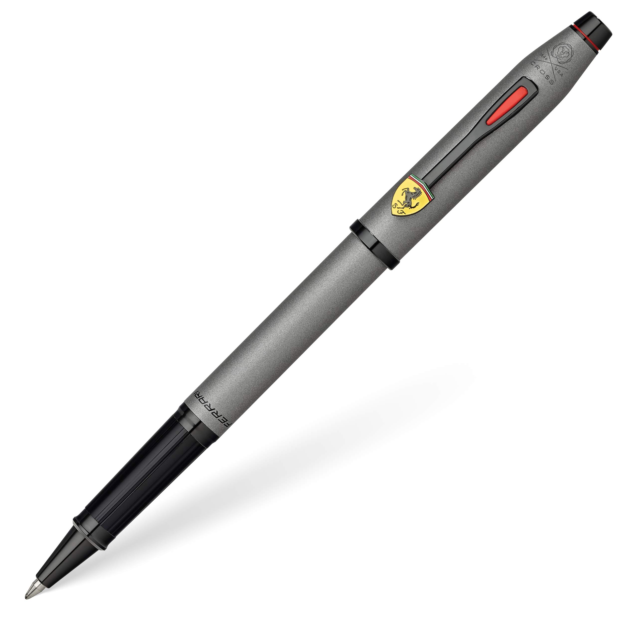 Cross Century II Scuderia Ferrari Rollerball Pen with Luxury Gift Box - Titanium Grey Satin Lacquer | Premium Writing Instrument for Business Gifts, Collectors & Ferrari Enthusiasts