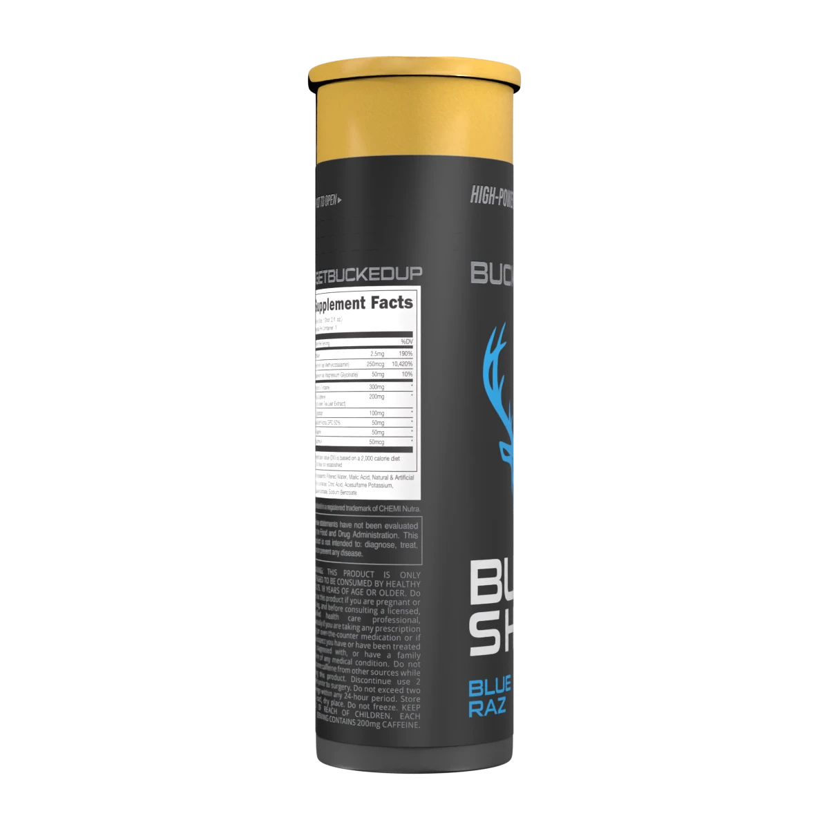 Bucked Up Buck Shot Energy Drink - 12 Pack (59ml Each) | Pre-Workout & Focus Booster for Gym, Study & Daily Energy