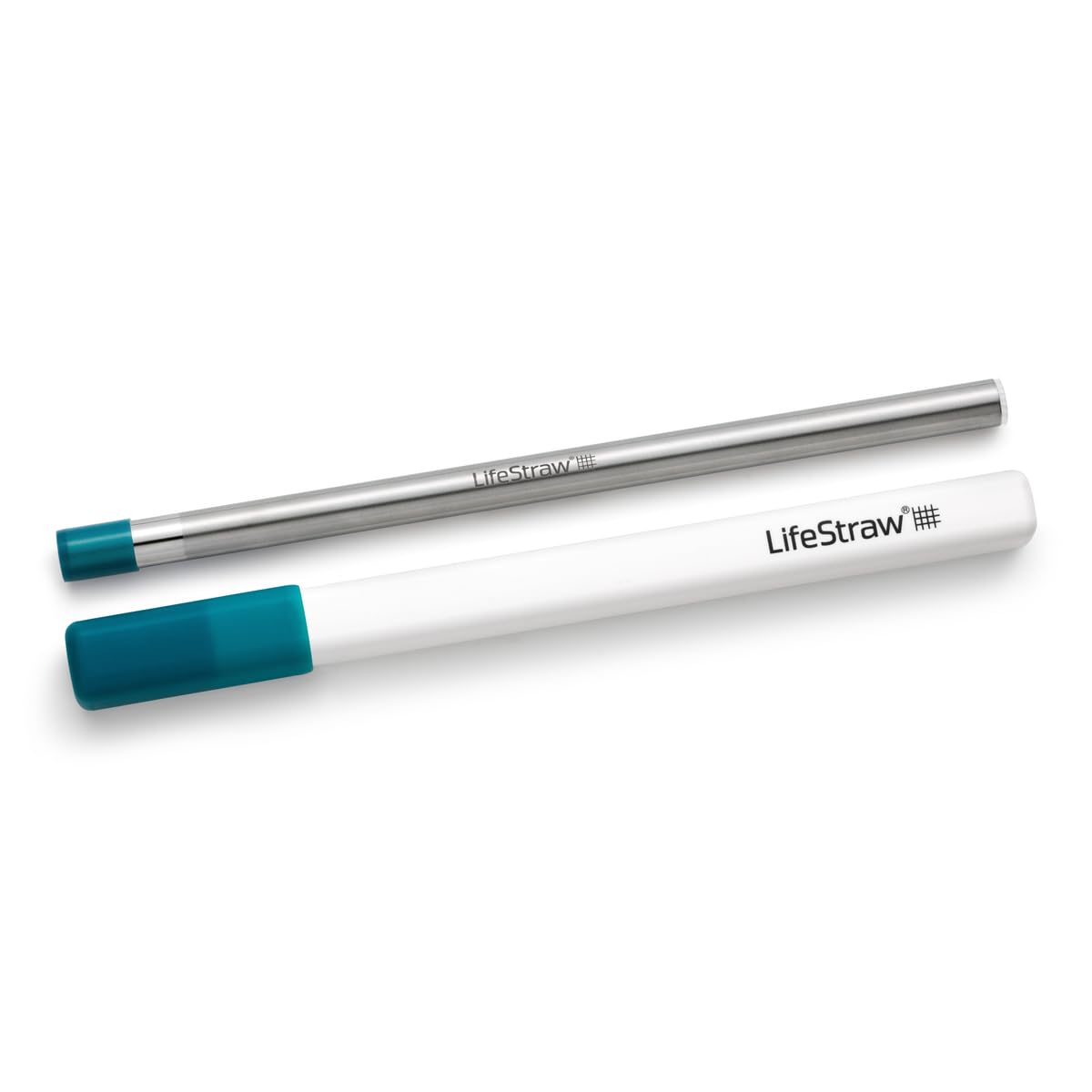 LifeStraw Sip - Reusable Stainless Steel Water Filter Straw for Hiking, Camping & Emergency Preparedness - Portable Personal Water Purifier for Outdoor Adventures