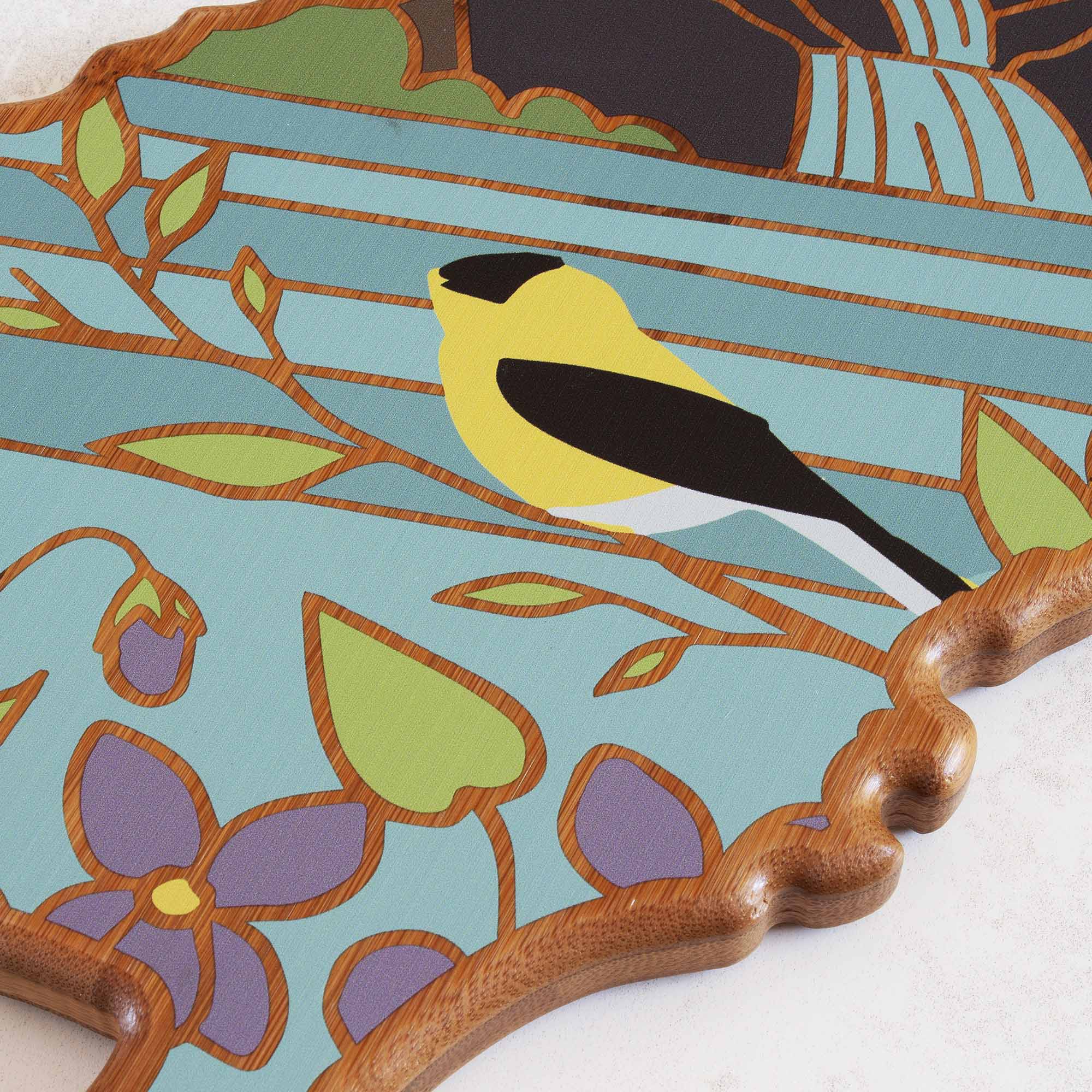 Premium New Jersey Themed Wooden Cutting Board with Summer Stokes Artwork - Perfect for Kitchen Decor, Gift Giving & Home Use