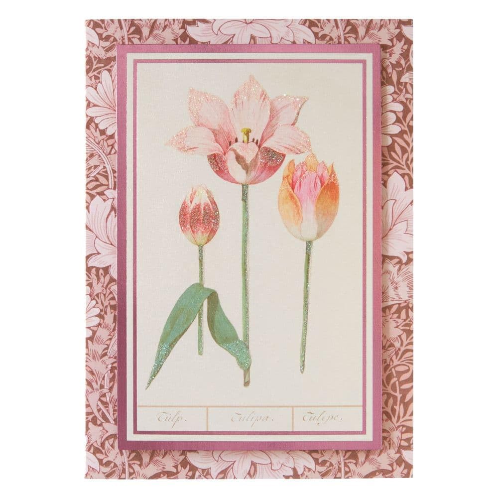 Beautiful Botanical Tulips Easter Greeting Card - Perfect for Spring Celebrations, Holiday Wishes & Home Decor