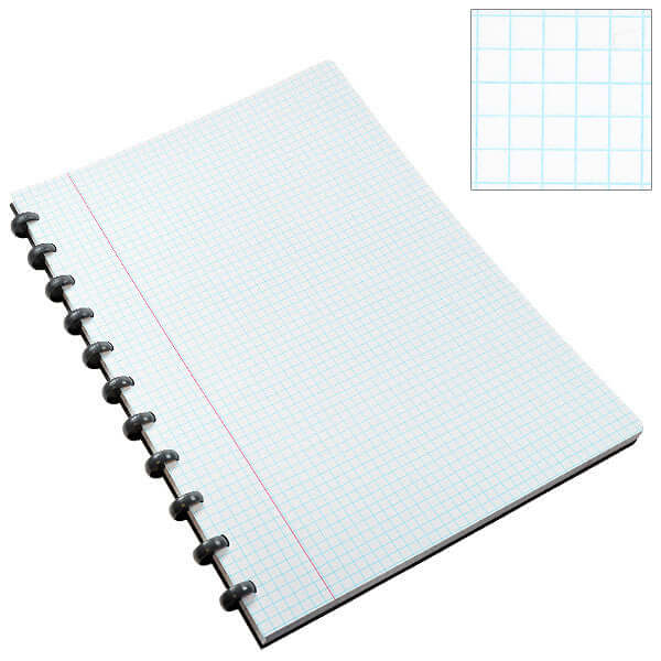 Atoma Classic Colors Polypropylene Cover Disc Bound Refillable Notebook 210x295mm - Perfect for Office, School & Creative Journaling