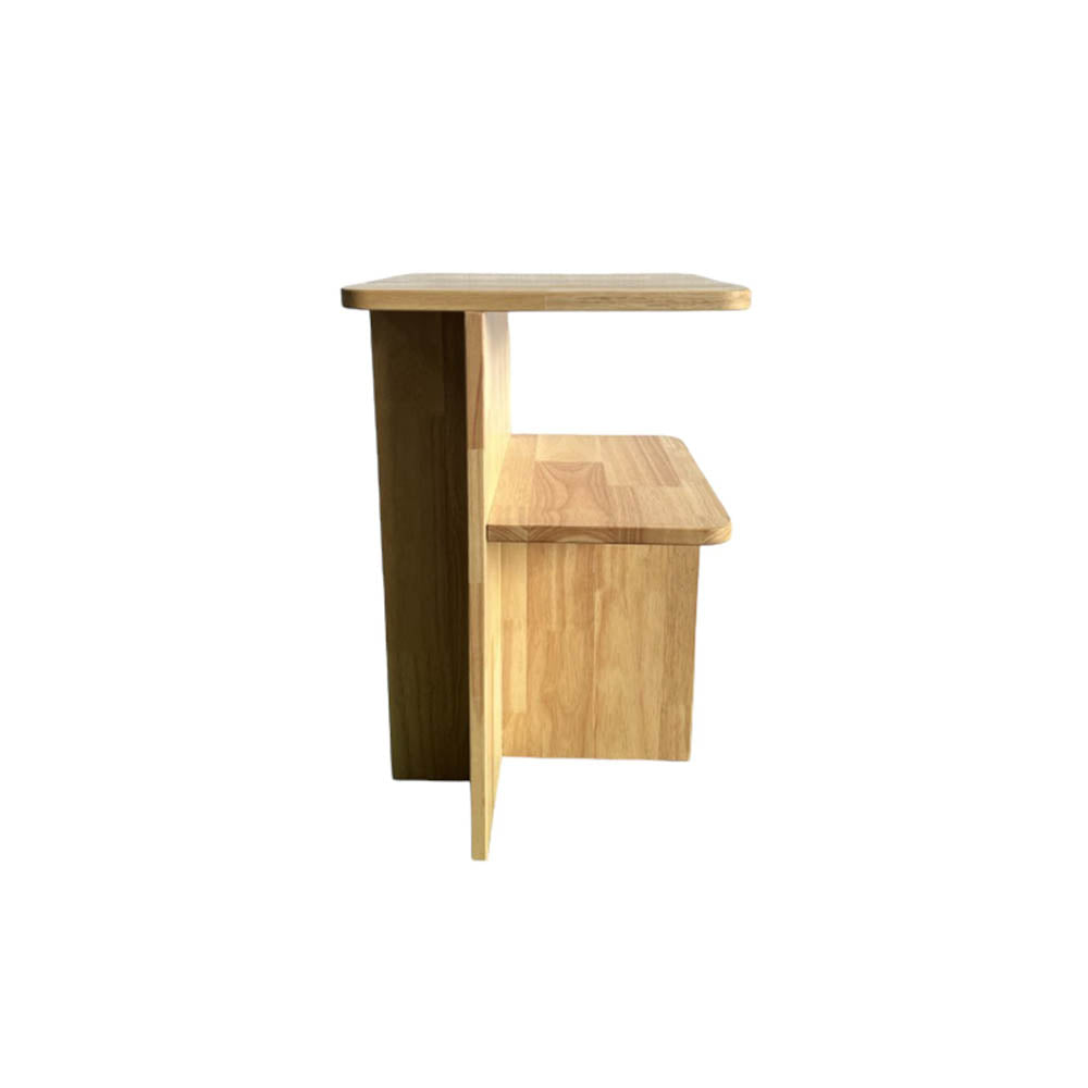 Modern Wooden Bedside Table - Nightstand with Drawer & Shelf for Bedroom, Living Room, or Office - Compact & Stylish Home Furniture