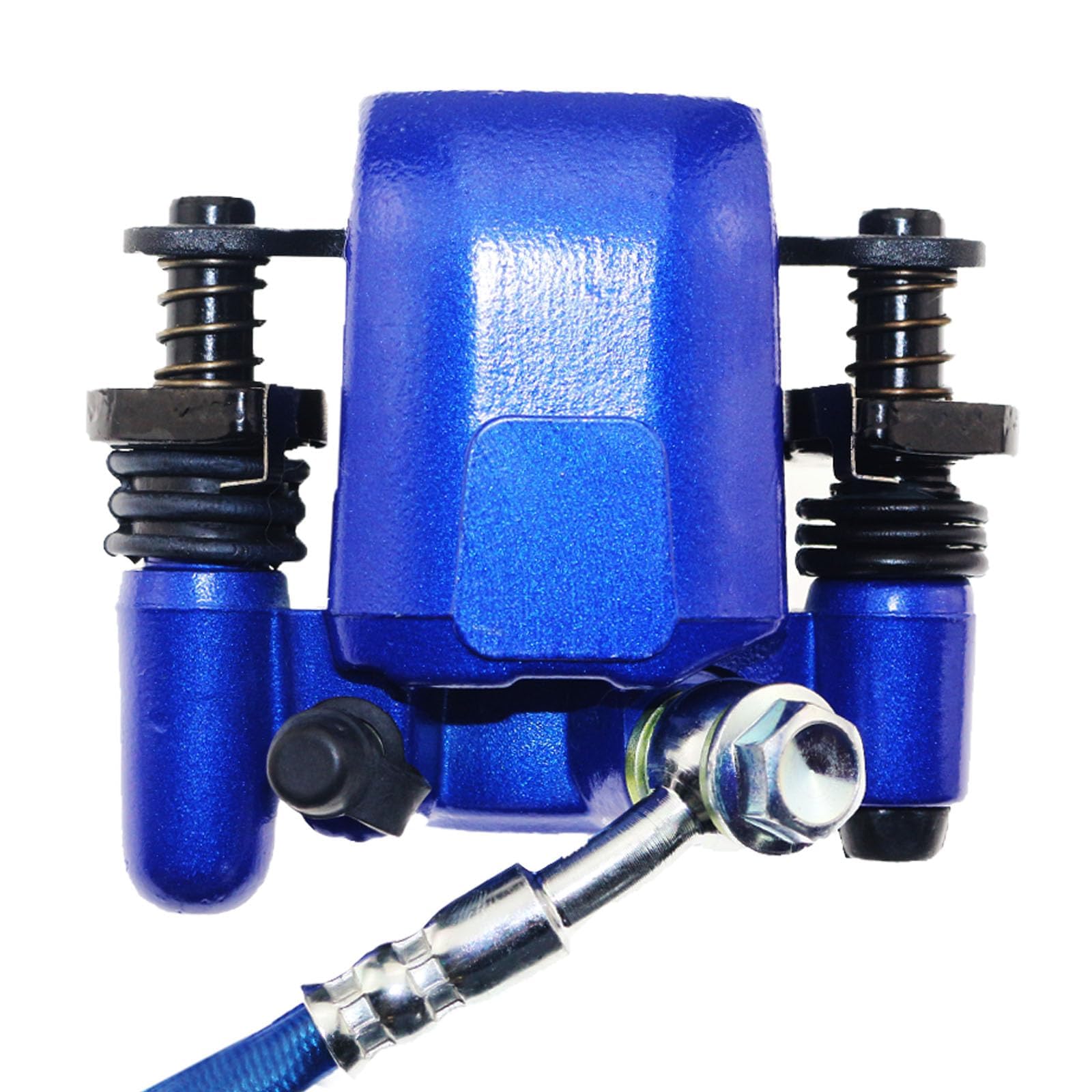 PRO BAT Rear Hydraulic Disc Brake System with Master Cylinder & Caliper - Compatible with 50cc 70cc 90cc 110cc 125cc ATV Quad Bikes - Includes Brake Pads (Blue) - Perfect for Off-Roading, Trail Riding & Dirt Bike Maintenance