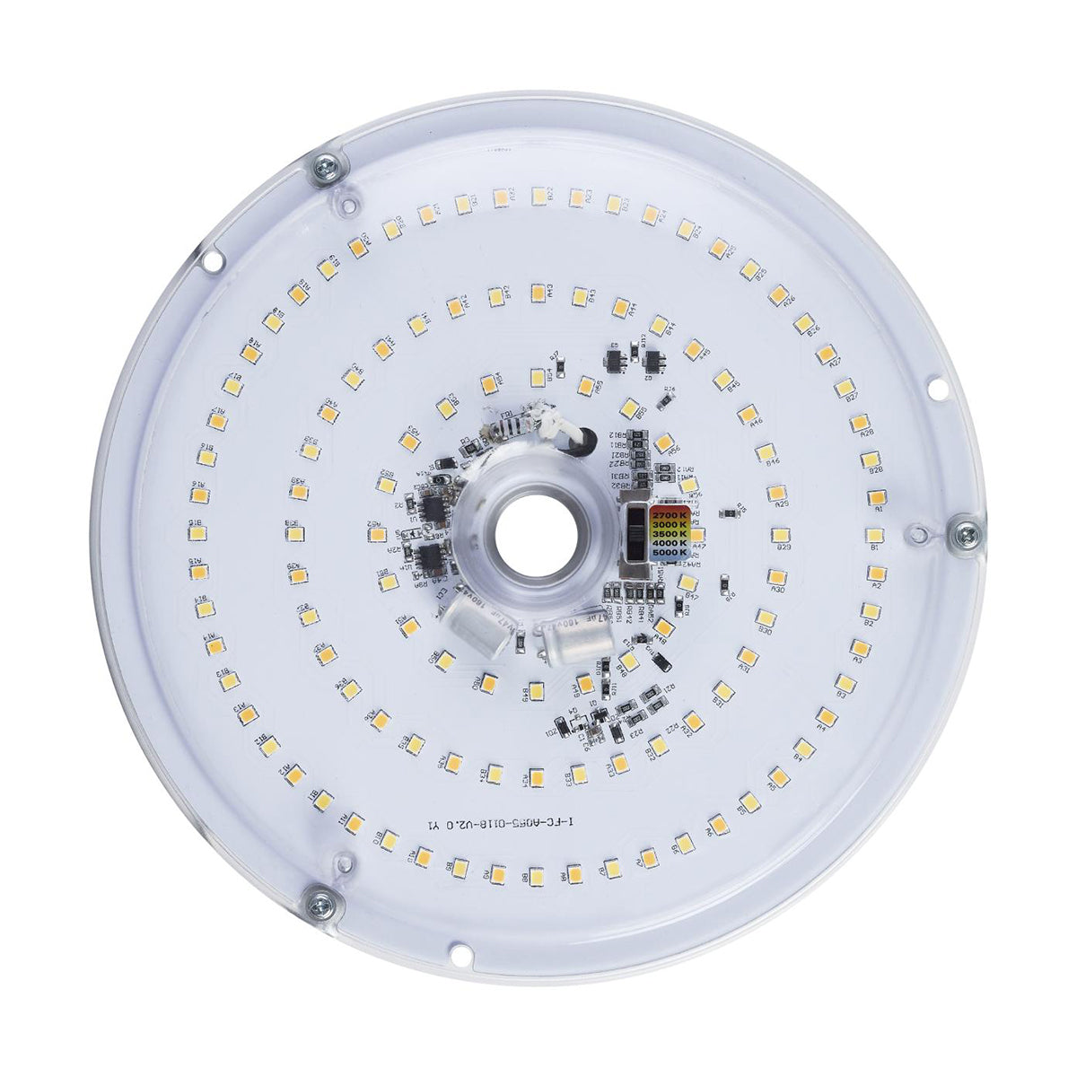 8 Inch Round Flush Mount LED Retrofit Kit - 1800 Lumens, Selectable CCT (3000K-5000K), 120V - Perfect for Kitchen, Bathroom & Closet Lighting Upgrade