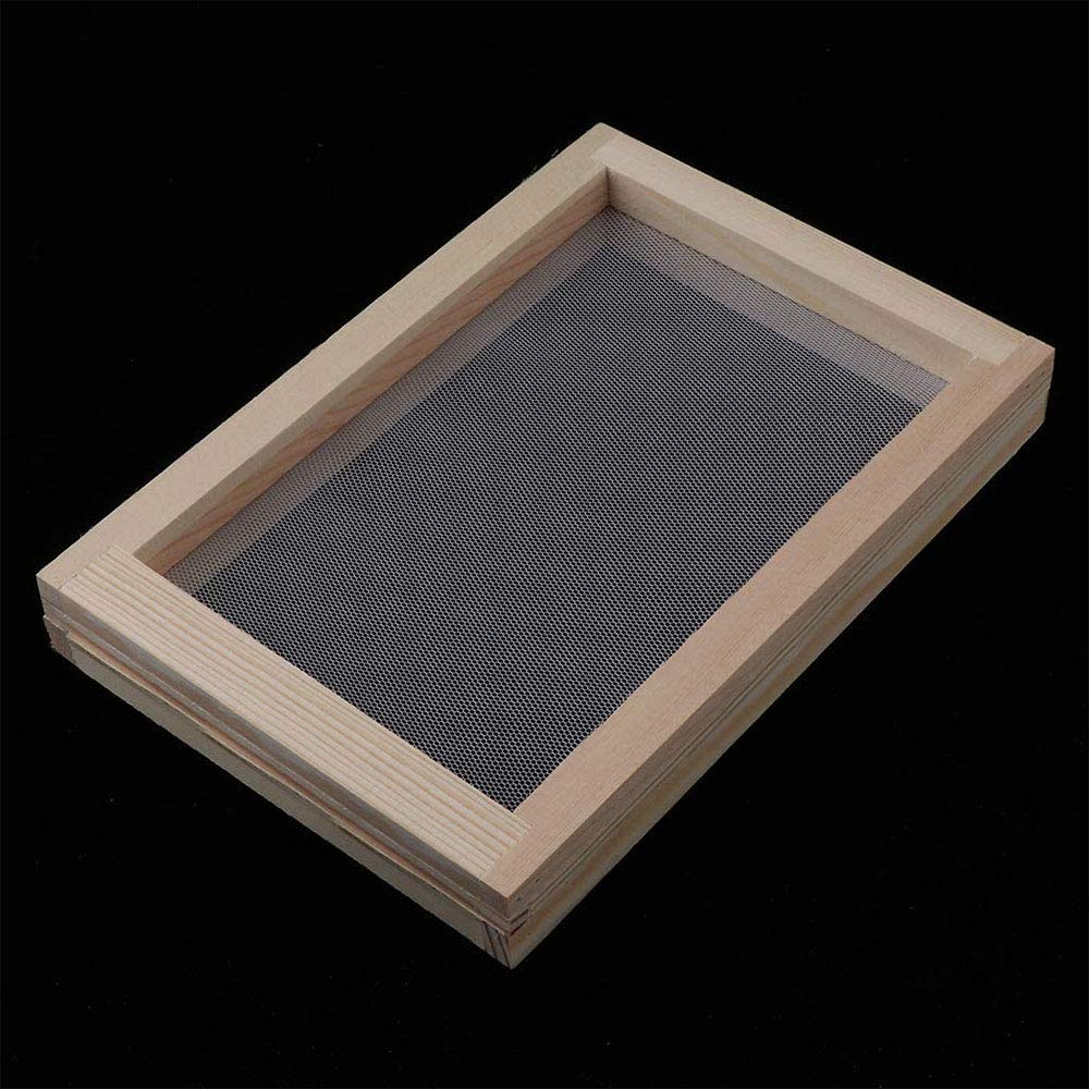 3Pcs Wooden Paper Making Mould Frame Kit with Screen Mesh - DIY Handmade Paper Craft Tool for Scrapbooking, Card Making & Art Projects