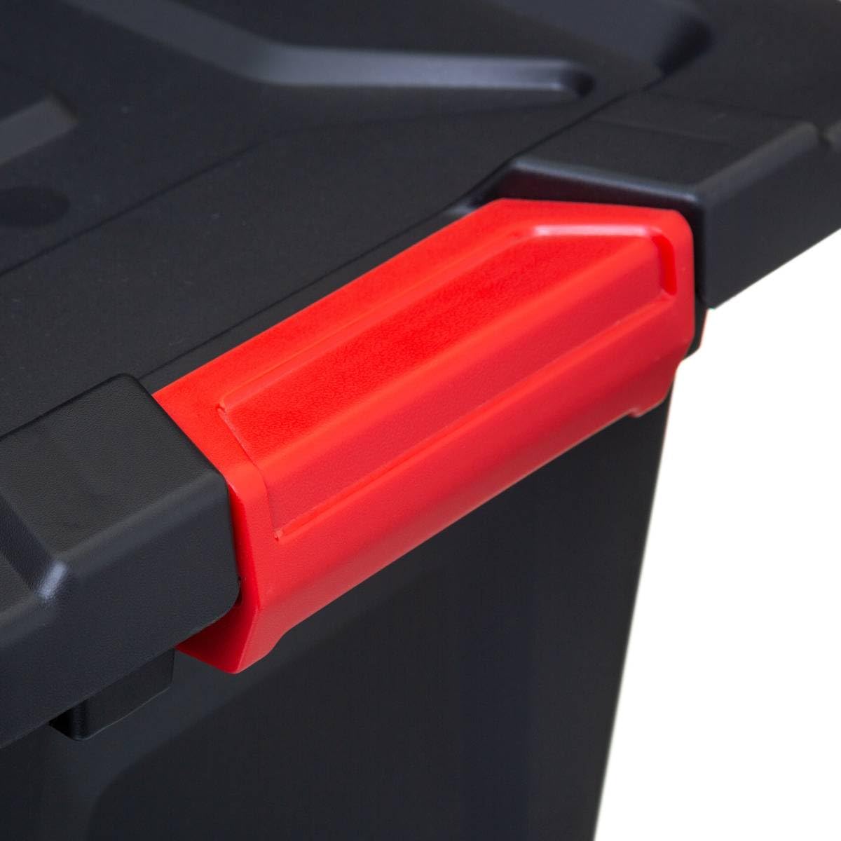 Five Store N Lock 55L Storage Box - Durable Plastic Organizer for Home, Garage & Office | Space-Saving Stackable Design