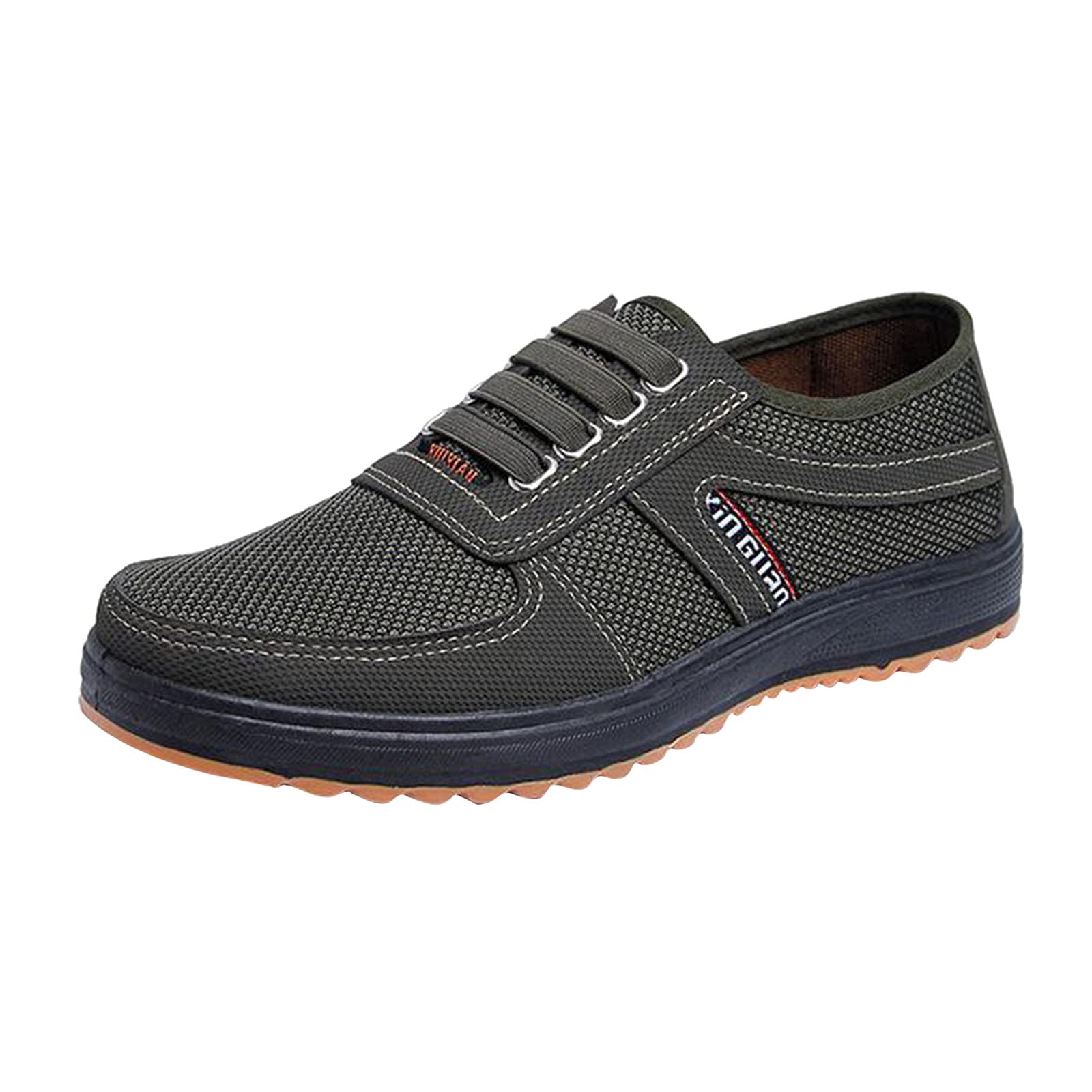 Breathable & Comfortable Men's Casual Slip-On Shoes - Lightweight Walking Shoes for Men - Classic Fashion Sneakers for Daily Wear, Travel & Outdoor Activities