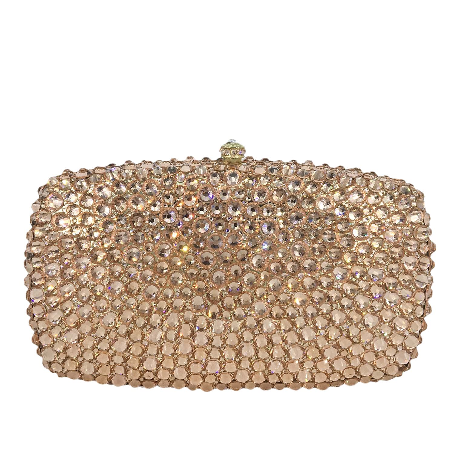Elegant Crystal Spiked Clutch Purse for Women - Wedding & Evening Bags