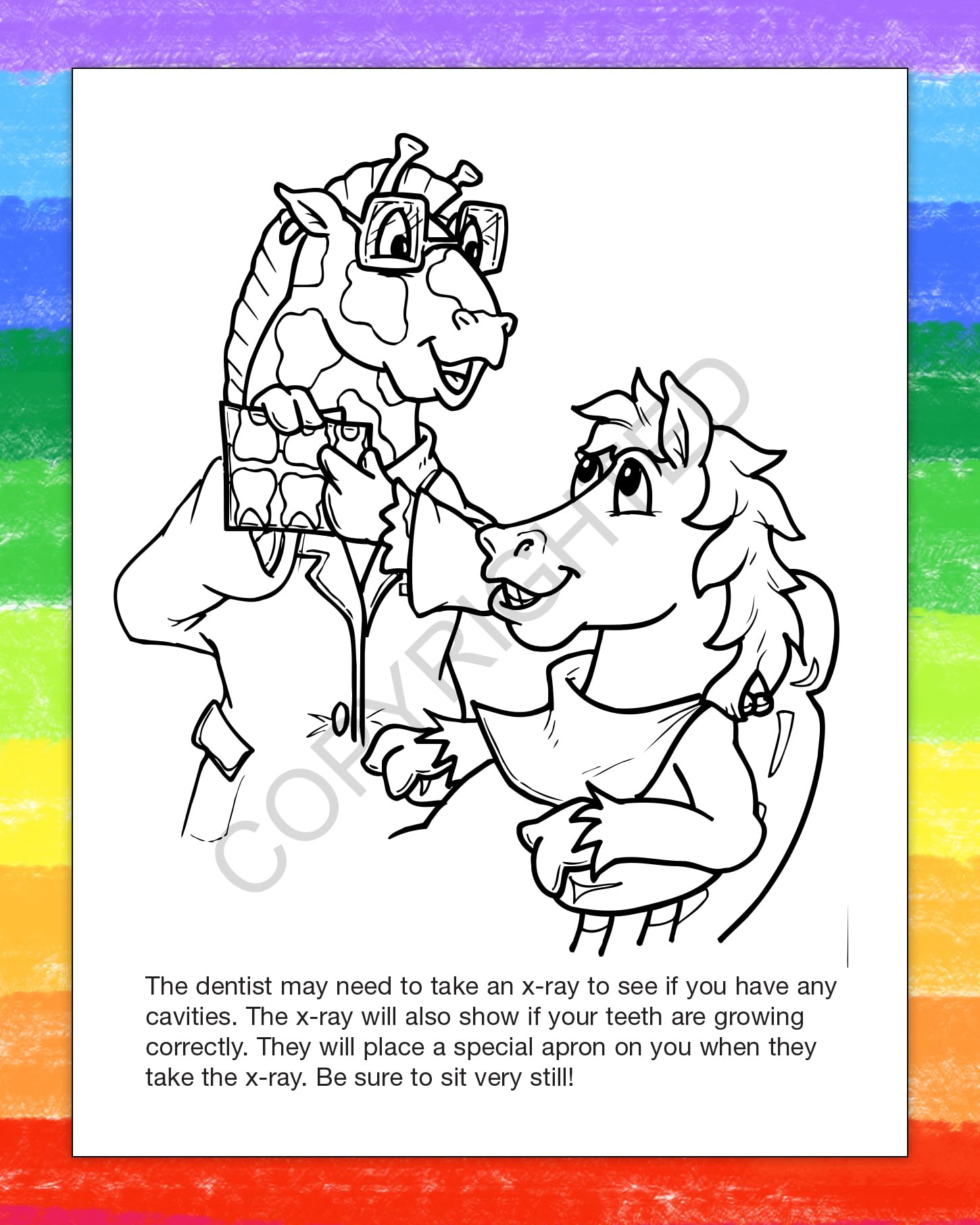 ZOCO 250 Pack Dentist-Themed Coloring Books for Kids - Bulk Promotional Dental Office Supplies & Toys - Perfect for Dentist Visits, Waiting Rooms & Educational Activities
