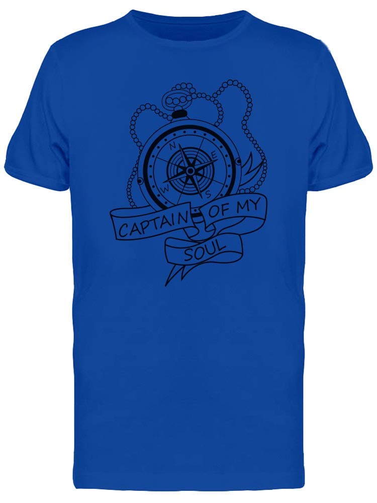 Smartprints Captain of My Soul Wind Rose Graphic T-Shirt for Men - Stylish Casual Wear for Everyday Outings & Travel Adventures