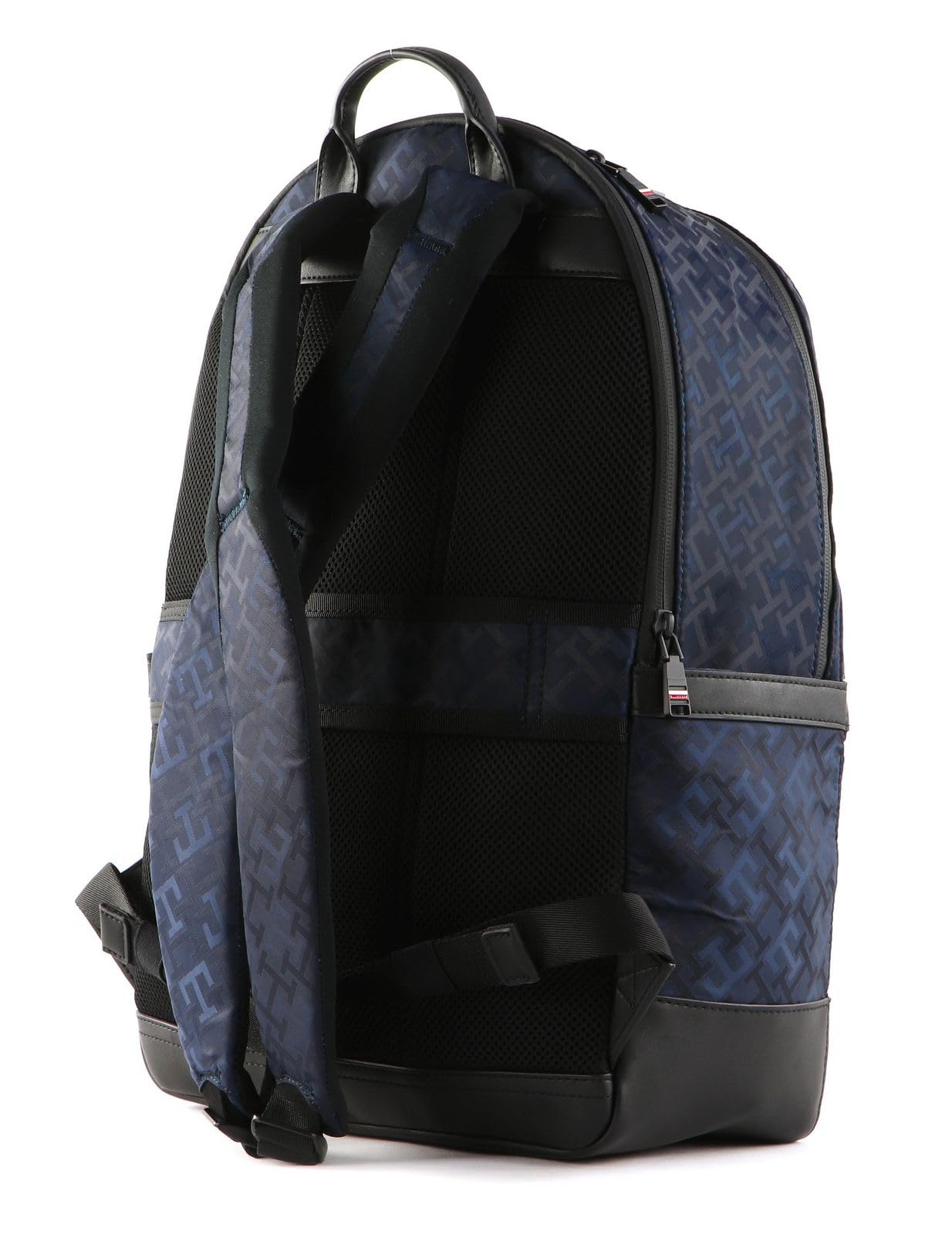 TOMMY HILFIGER TH Elevated 1985 Monogram Backpack in Space Blue - Stylish Laptop Bag for Work, School & Travel