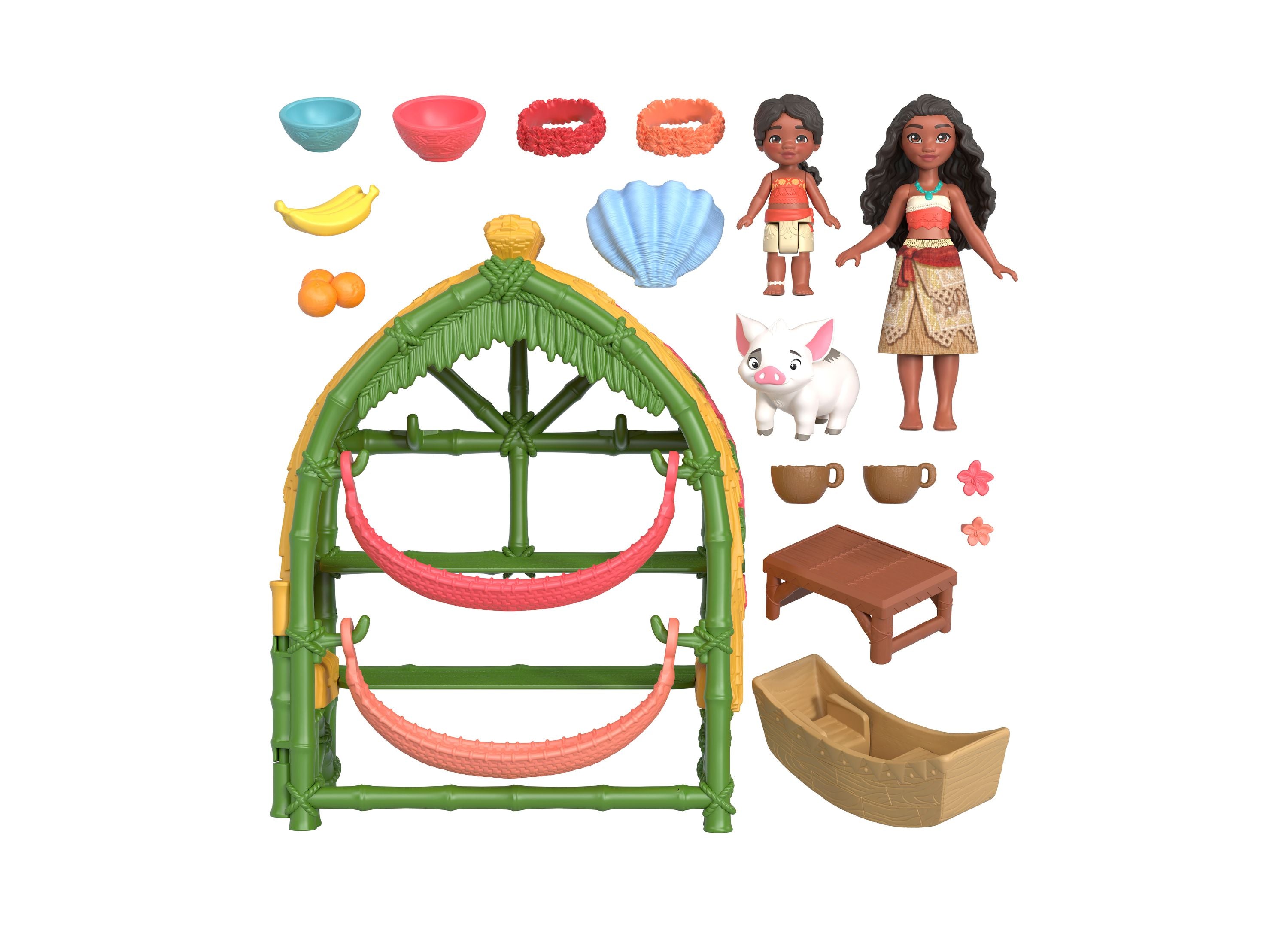 Disney Princess Moana 2 Simea Village Home Playset Toy for Kids - Interactive Moana Dollhouse with Figures & Accessories - Perfect for Imaginative Play & Storytelling