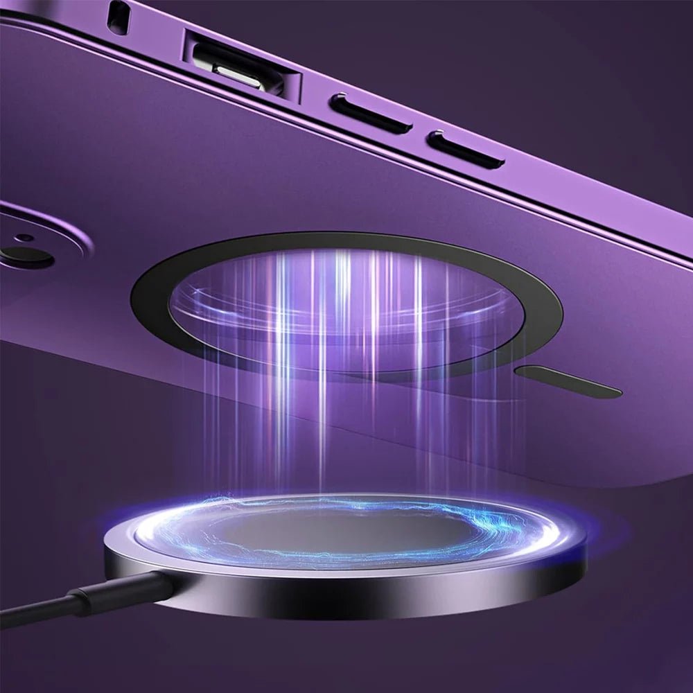 FusionSnap Aluminum MagSafe iPhone Case - Durable Protective Cover for iPhone 12/13/14/15 Pro Max - Slim & Lightweight Metal Design - Perfect for Everyday Use, Travel & Work