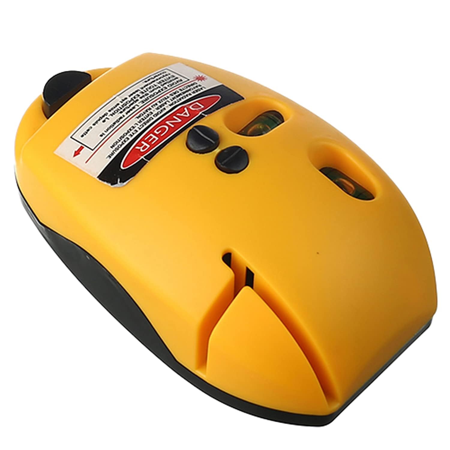 Precision Laser Line Level Tool - 90° Measuring Level with Cross Lines (Orange) - Perfect for Construction, Carpentry, and DIY Home Improvement Projects