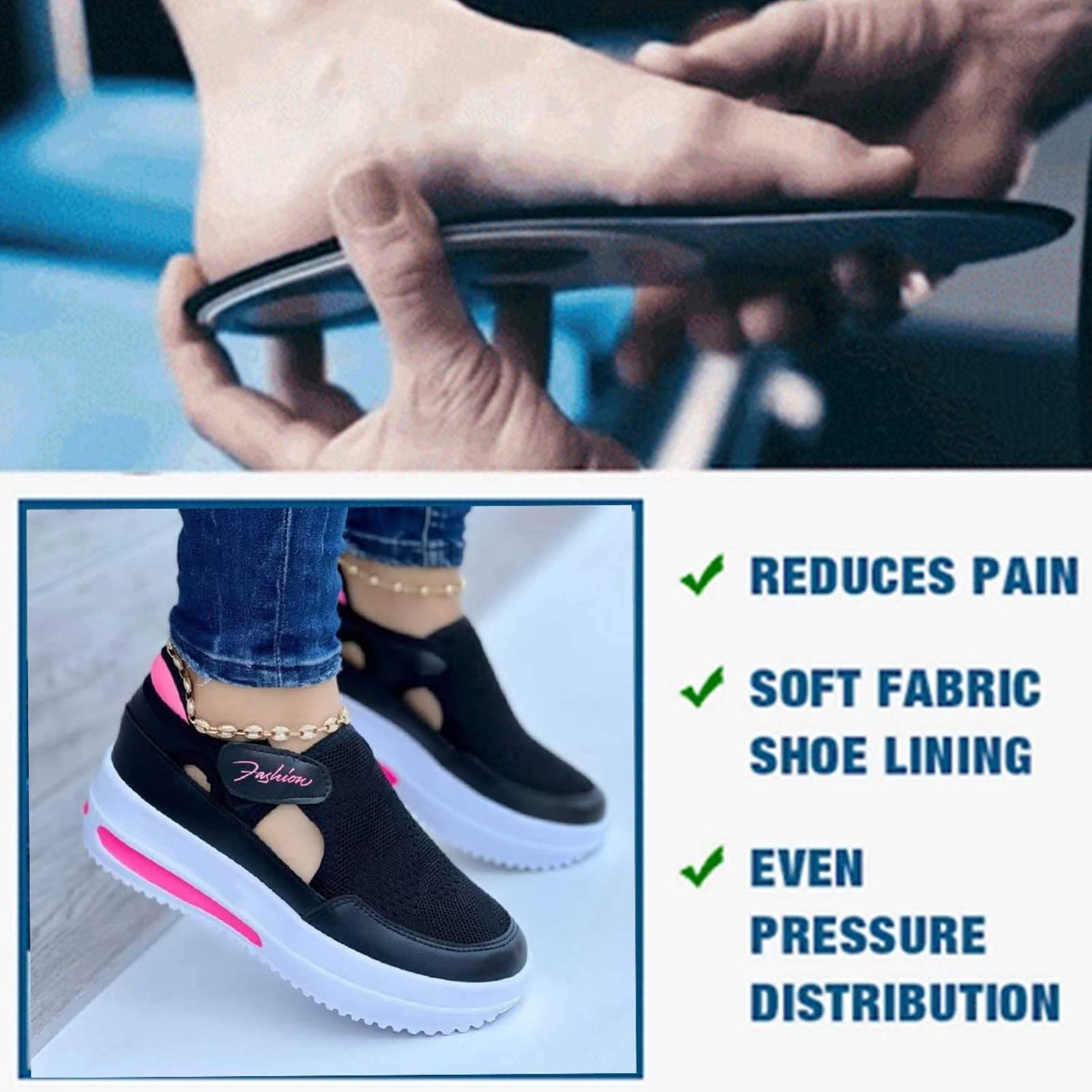 Women's Spring Casual Sneakers - Breathable Mesh Walking Shoes for Women | Fashionable & Comfortable Sneakers for Daily Wear, Jogging & Outdoor Activities (Blue, Size 6)