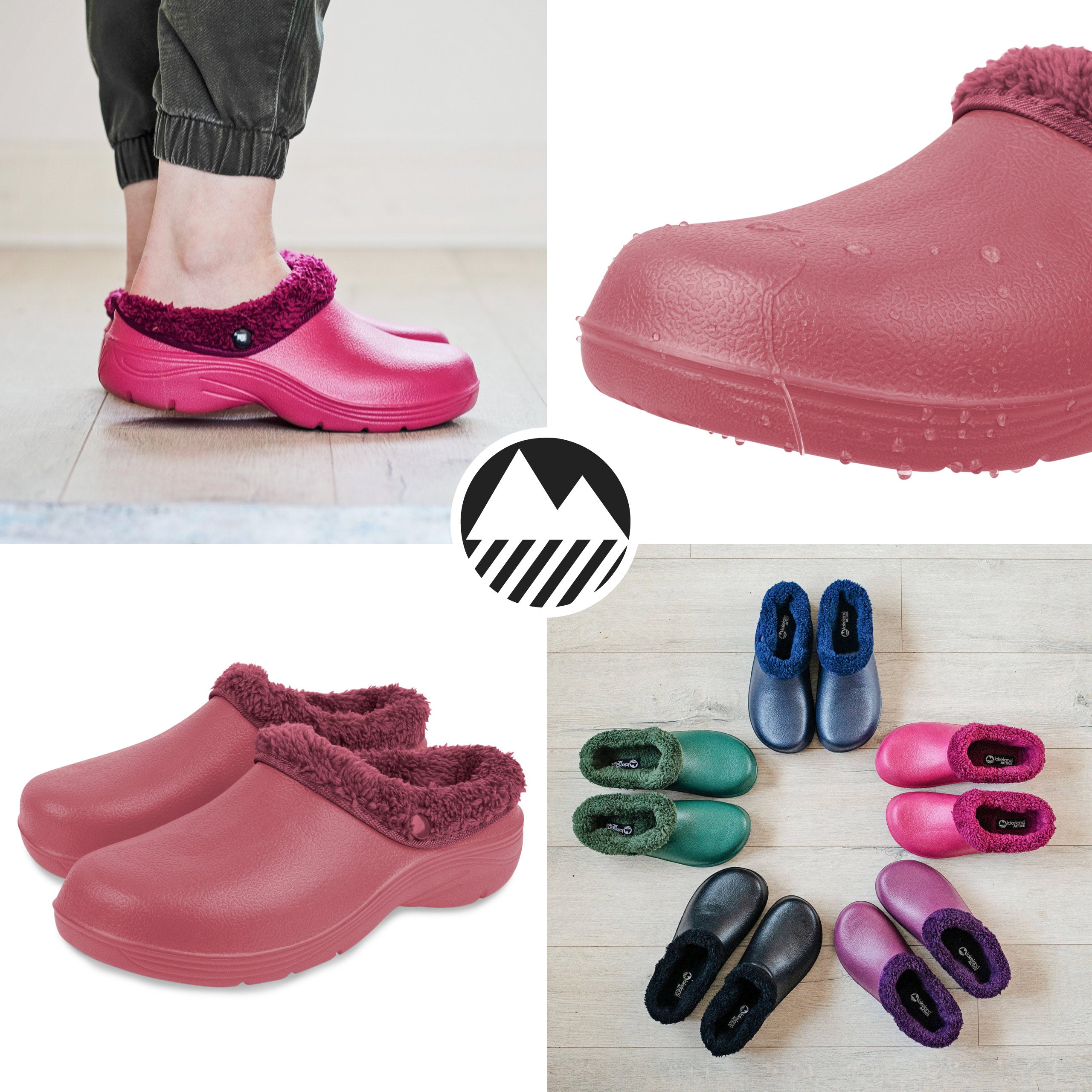 Women's Thermal Fleece Lined Garden Clogs - Warm Slip-Resistant Outdoor Shoes for Winter Gardening, Yard Work & Home Use