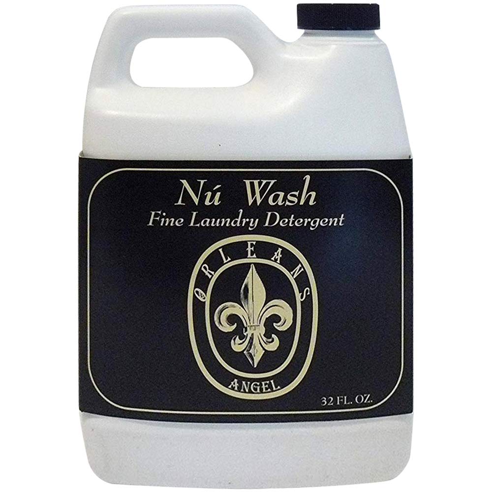 Orleans Home Fragrances Nu Wash Laundry Detergent - 32 oz Angel Scent, Hypoallergenic & Eco-Friendly Liquid Detergent for Sensitive Skin - Perfect for Baby Clothes, Delicates & Everyday Laundry